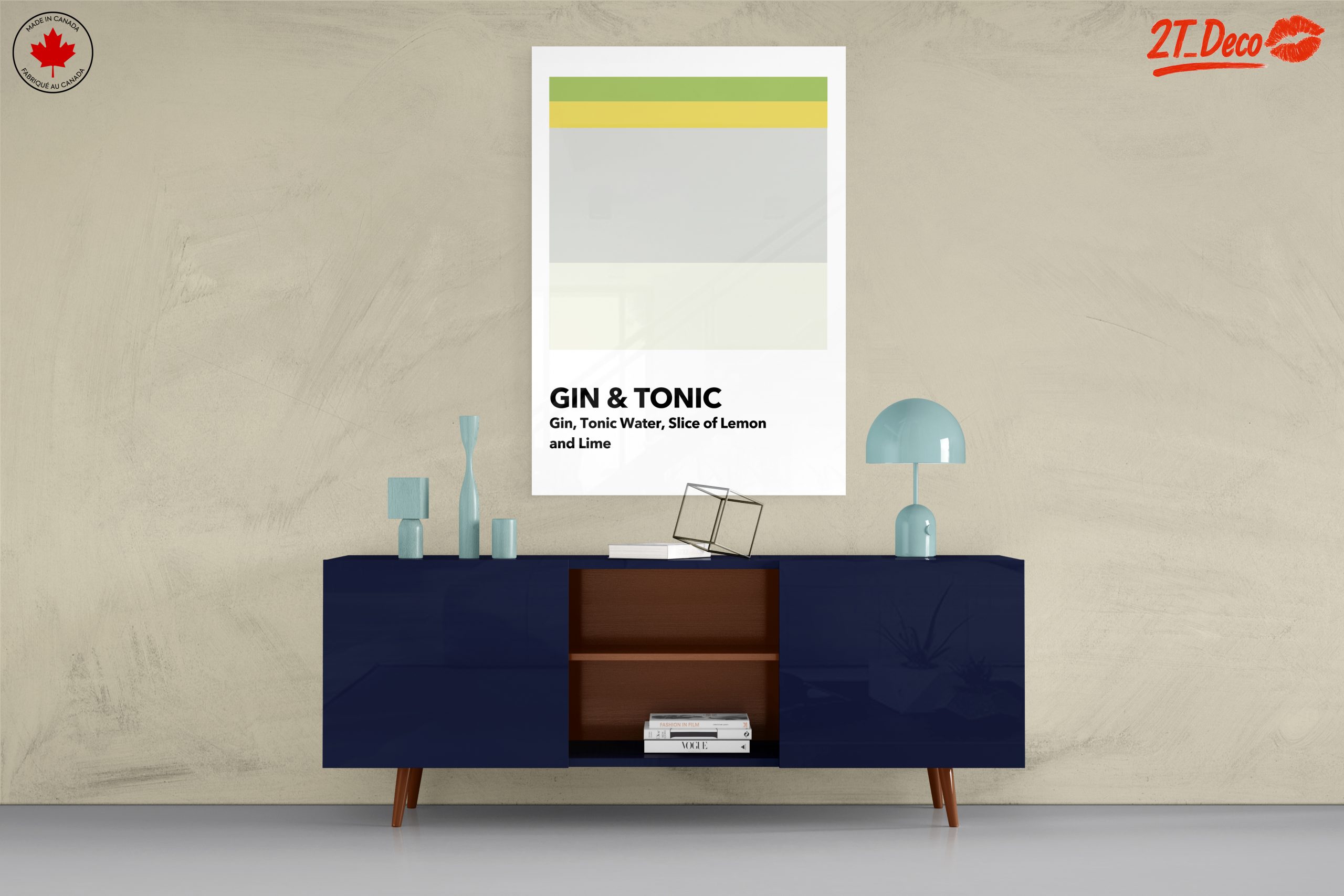 Gin and Tonic Minimalist Art - Image 8