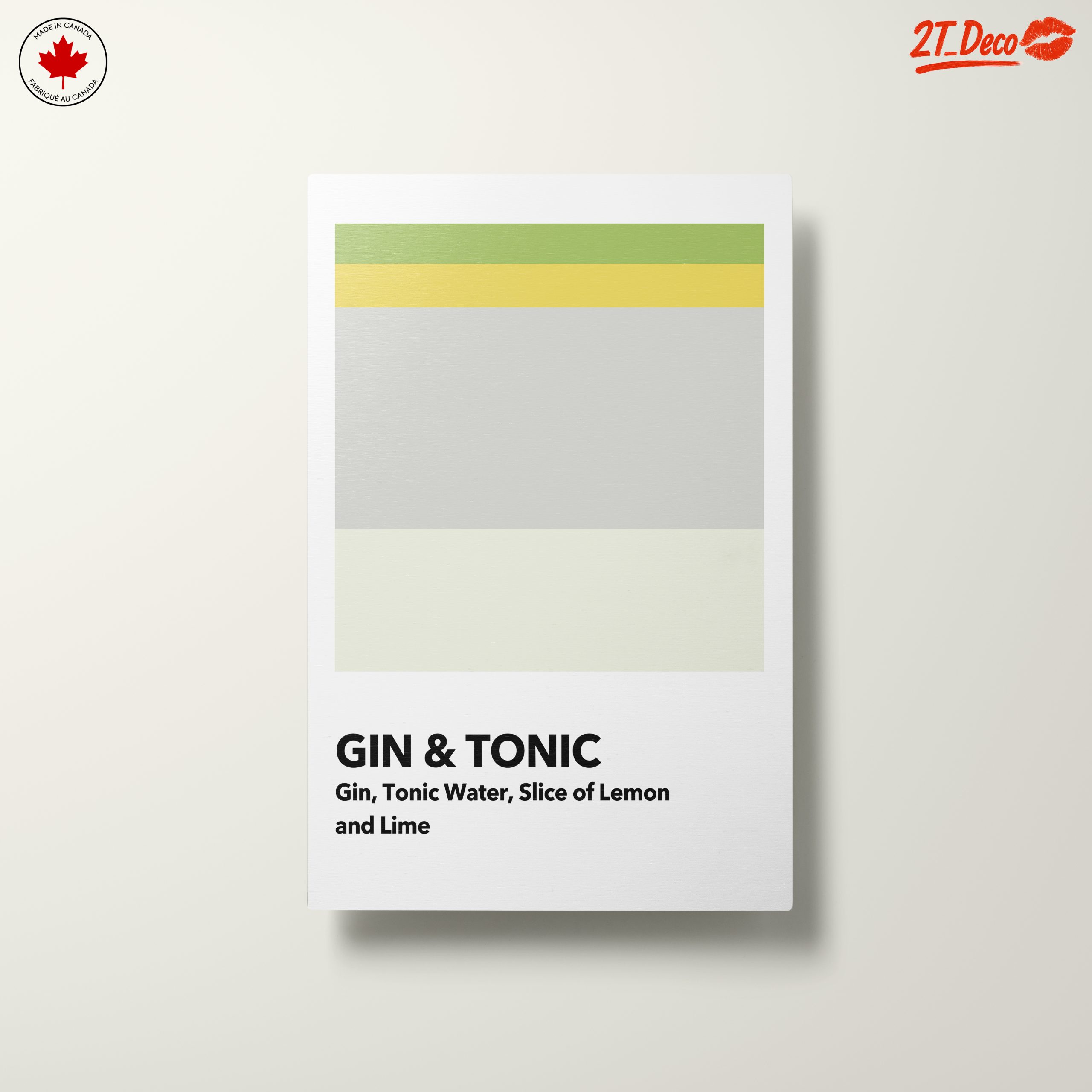 Gin and Tonic Minimalist Art - Image 10