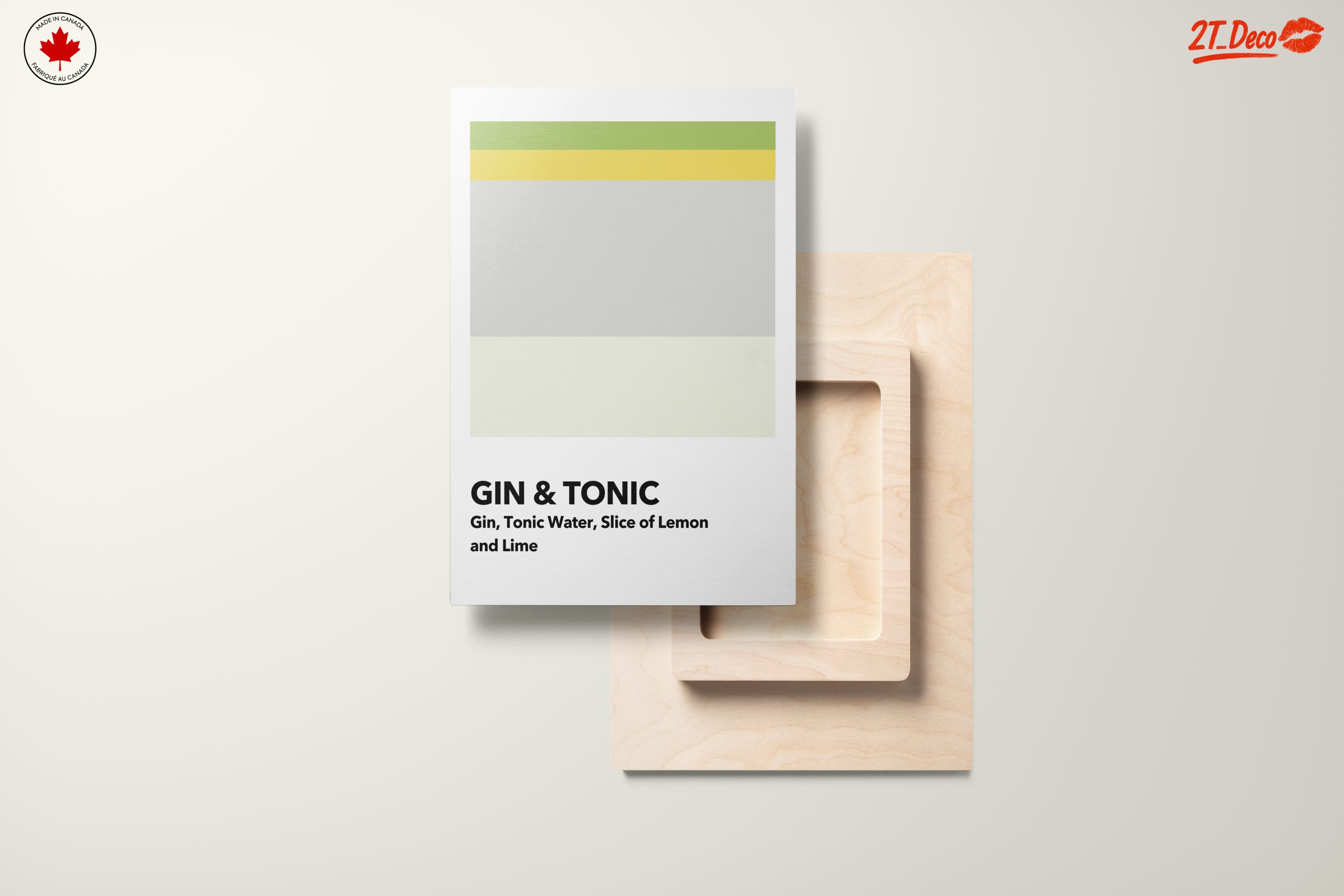 Gin and Tonic Minimalist Art - Image 11
