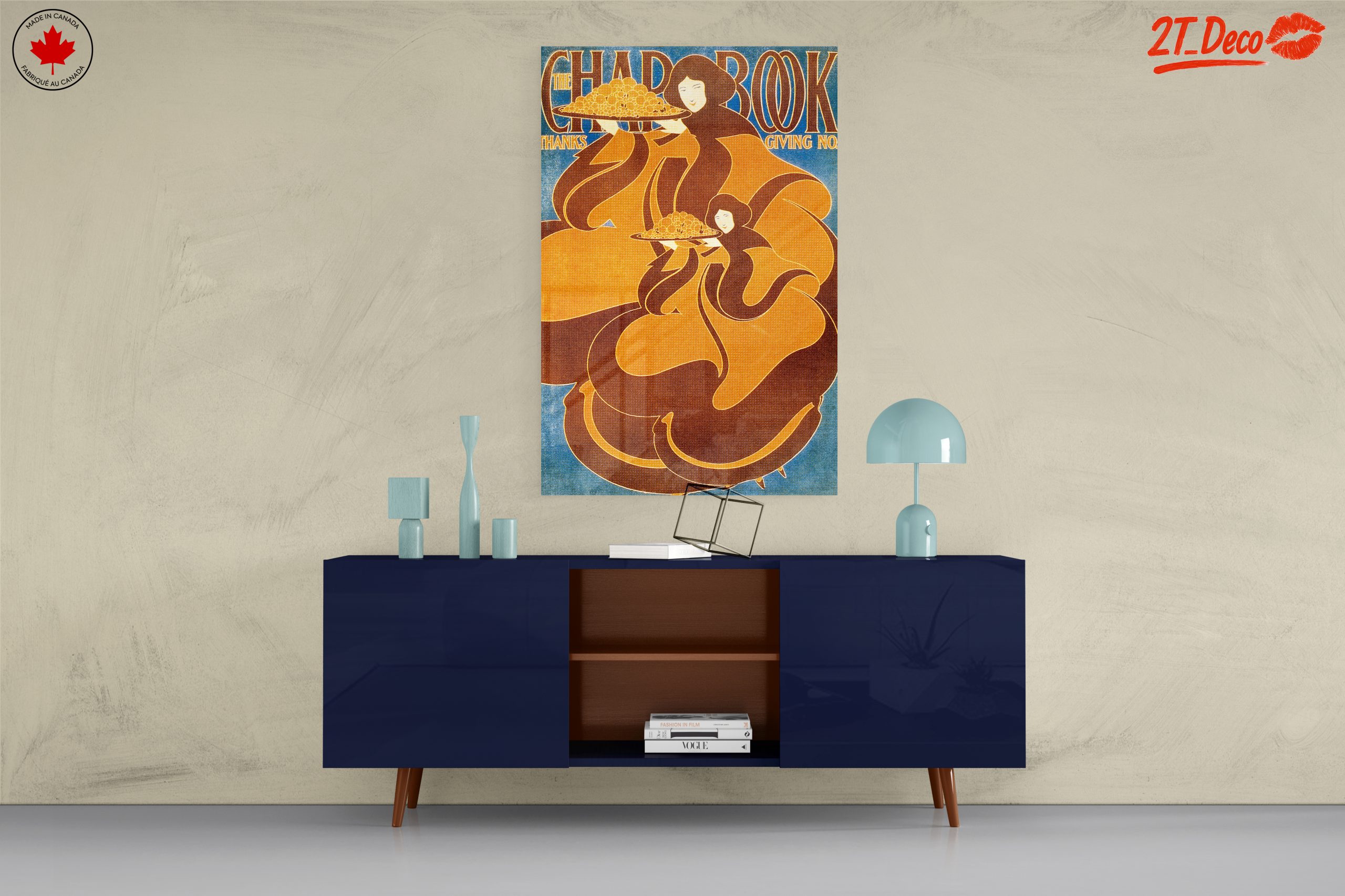 Art Nouveau Poster with Organic Forms - Image 8