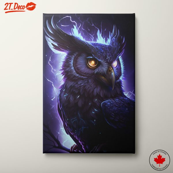 Electric Owl Fantasy Art