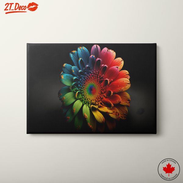 Vibrant Abstract Floral Art Piece
