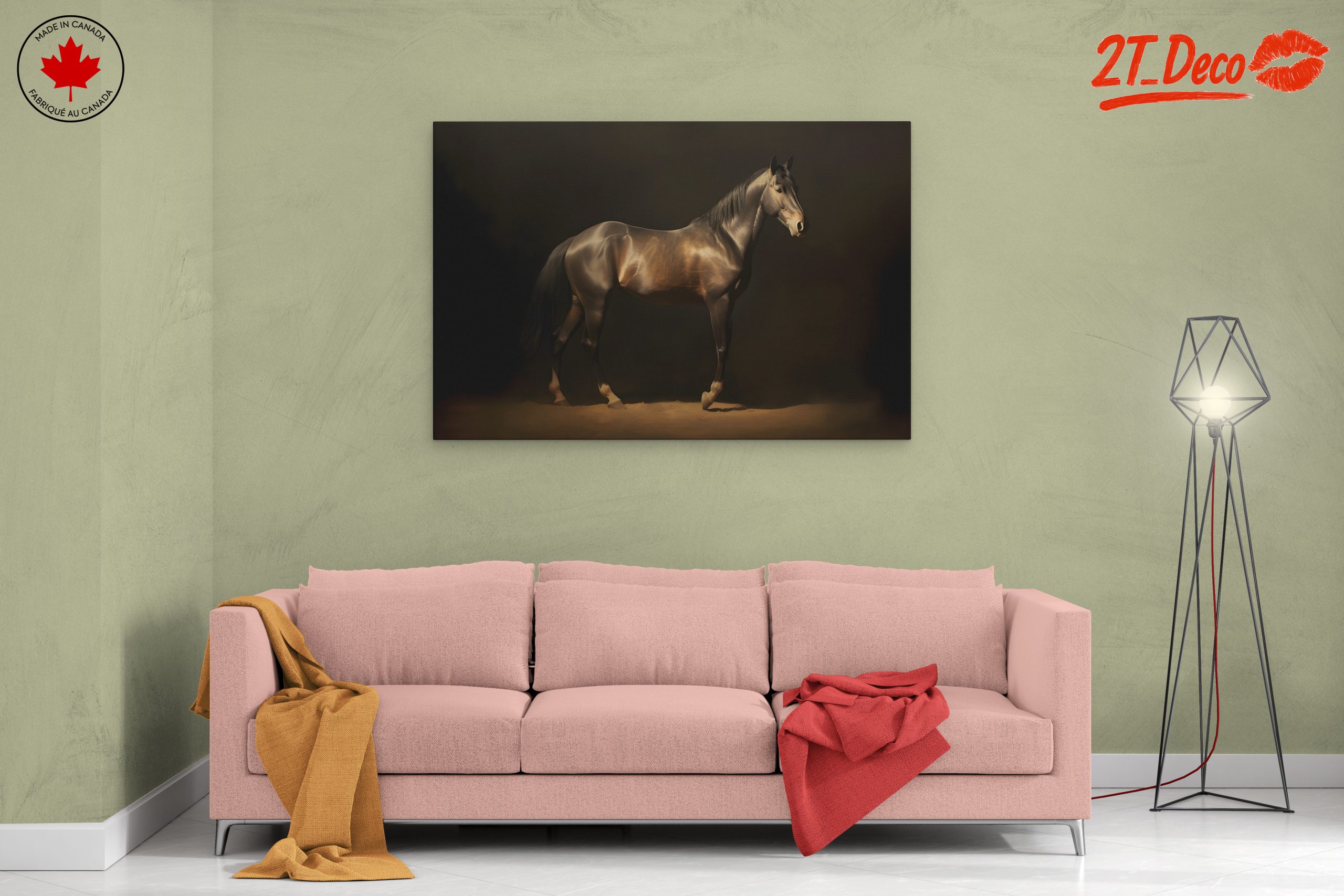 Majestic Horse in Elegant Lighting Art - Image 2