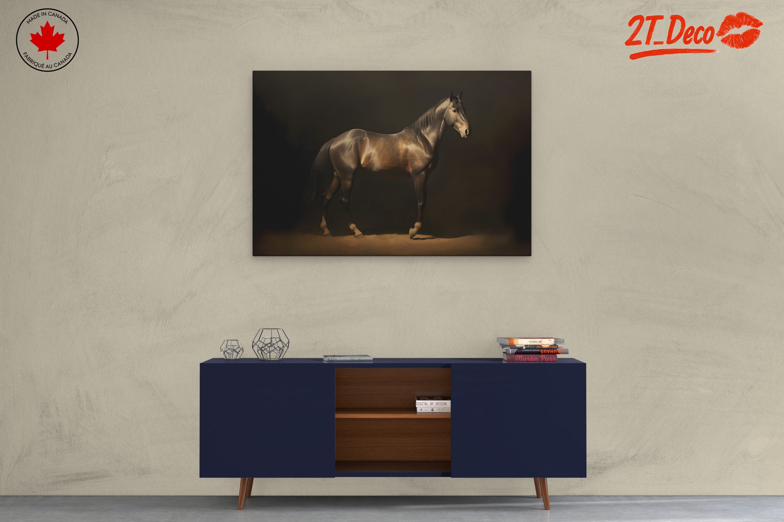Majestic Horse in Elegant Lighting Art - Image 3