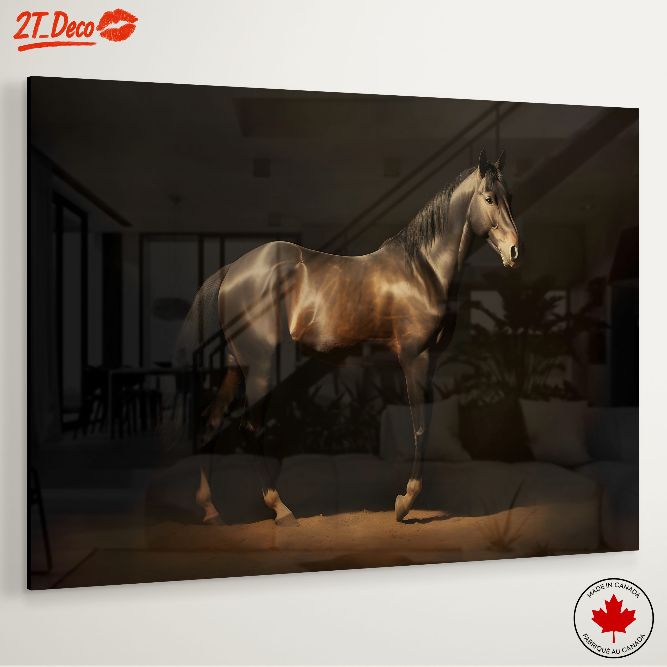 Majestic Horse in Elegant Lighting Art - Image 6