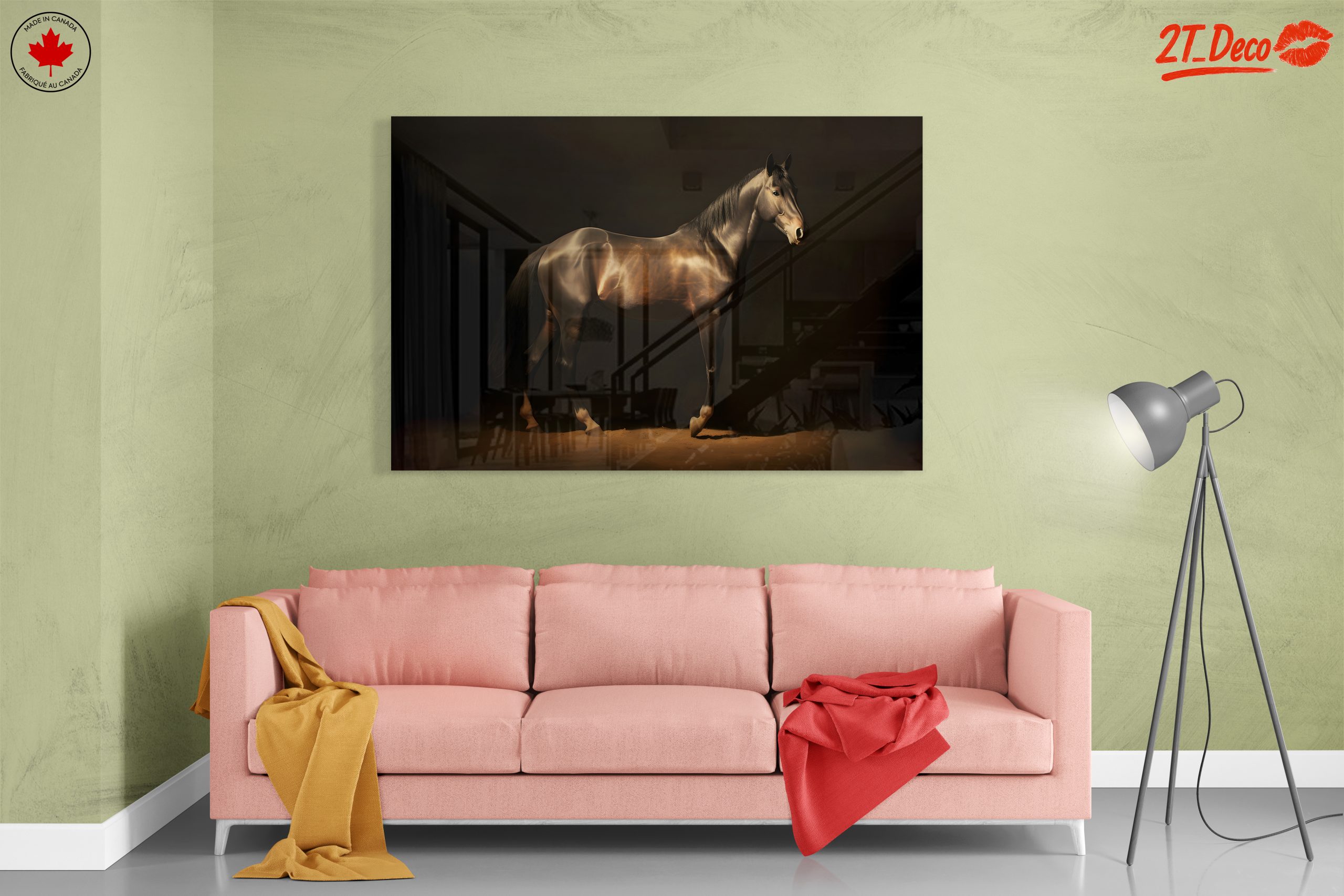 Majestic Horse in Elegant Lighting Art - Image 7