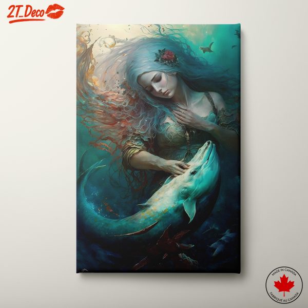 Enchanting Fantasy Character with Dolphin
