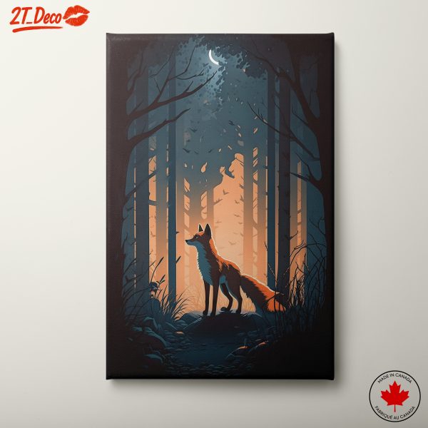 Stylized Fox in Enchanted Forest
