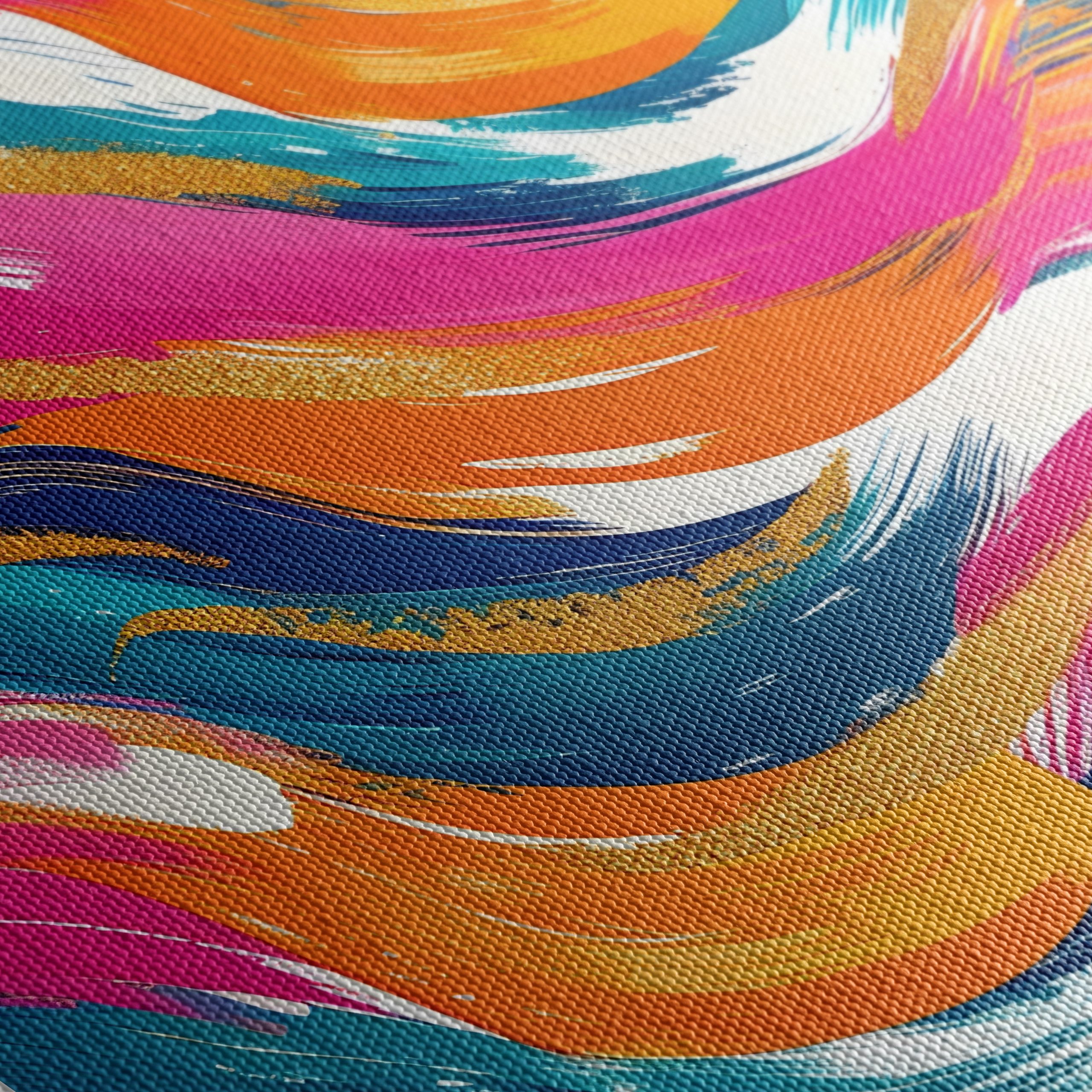 Vibrant Abstract Waves in Bold Colors - Image 5