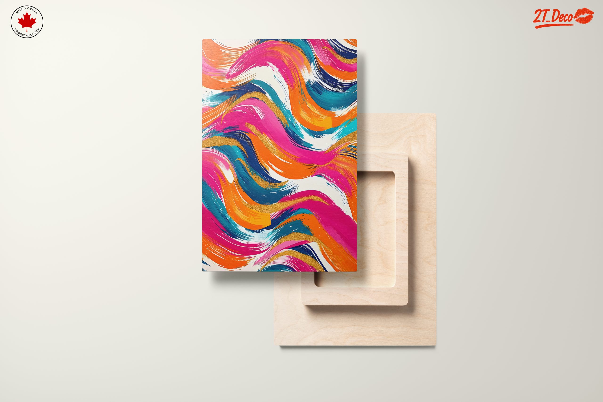 Vibrant Abstract Waves in Bold Colors - Image 11