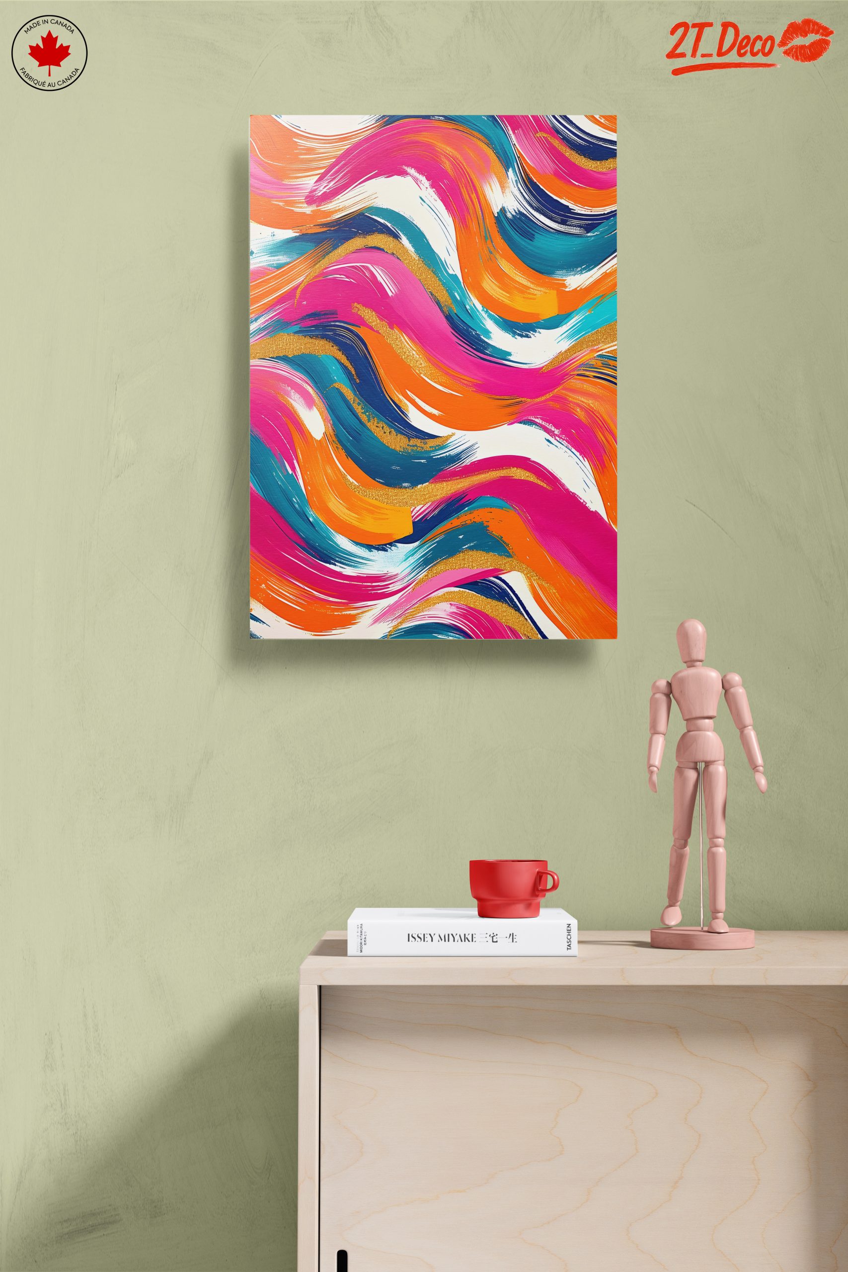 Vibrant Abstract Waves in Bold Colors - Image 14
