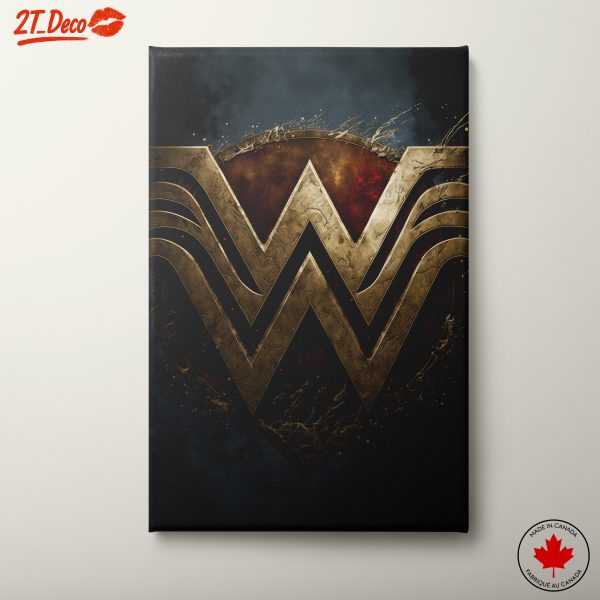 Wonder Woman Symbol Wall Art for Superhero Fans