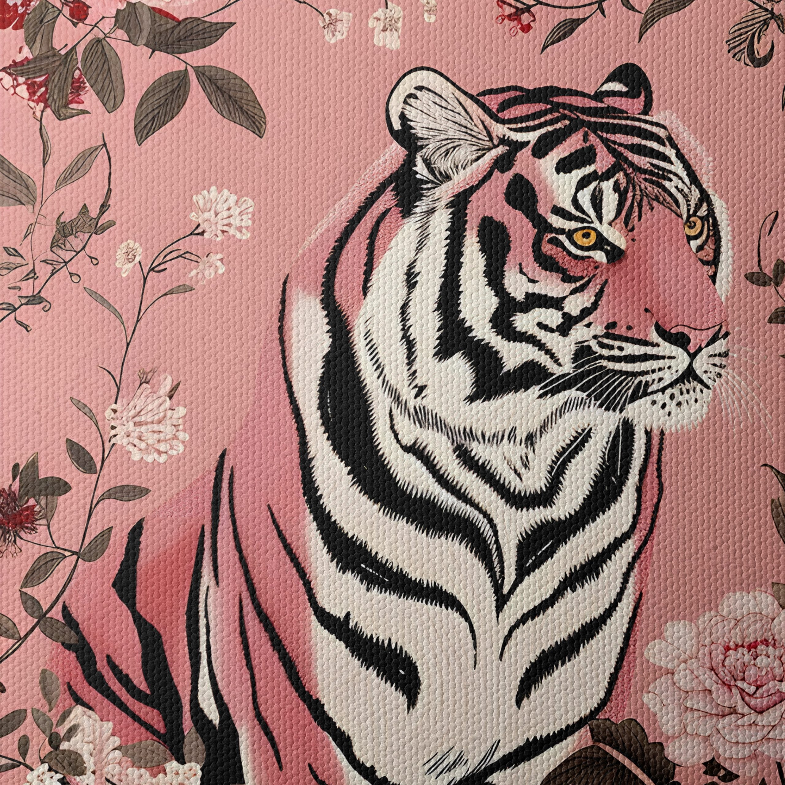 Stylized Tiger Among Floral Elements - Image 4