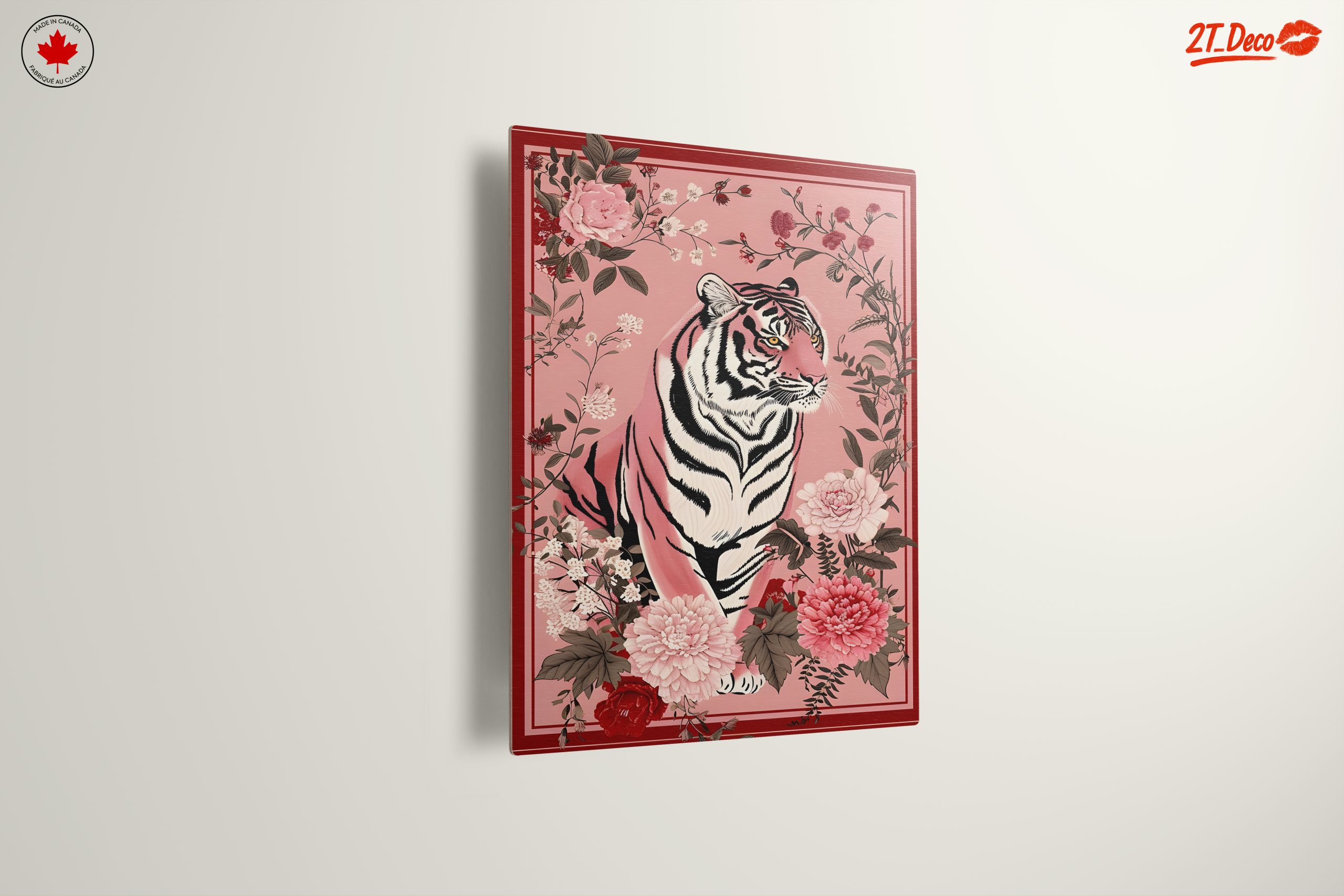 Stylized Tiger Among Floral Elements - Image 13