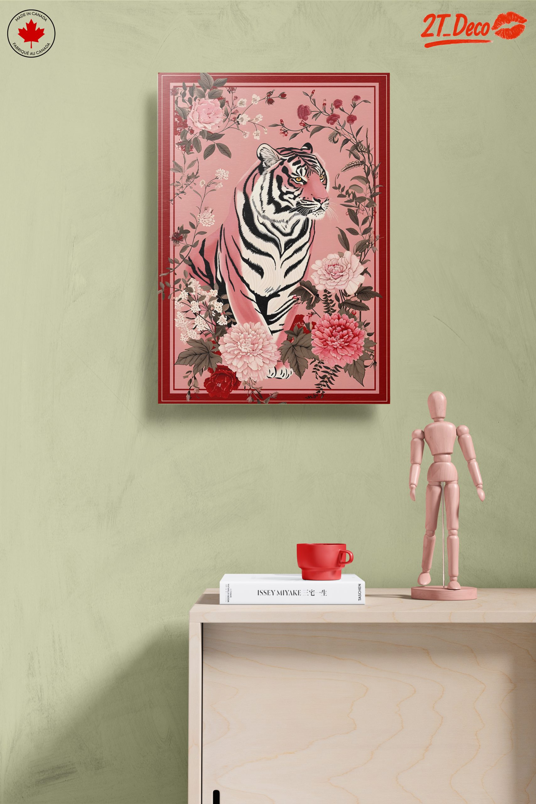 Stylized Tiger Among Floral Elements - Image 14