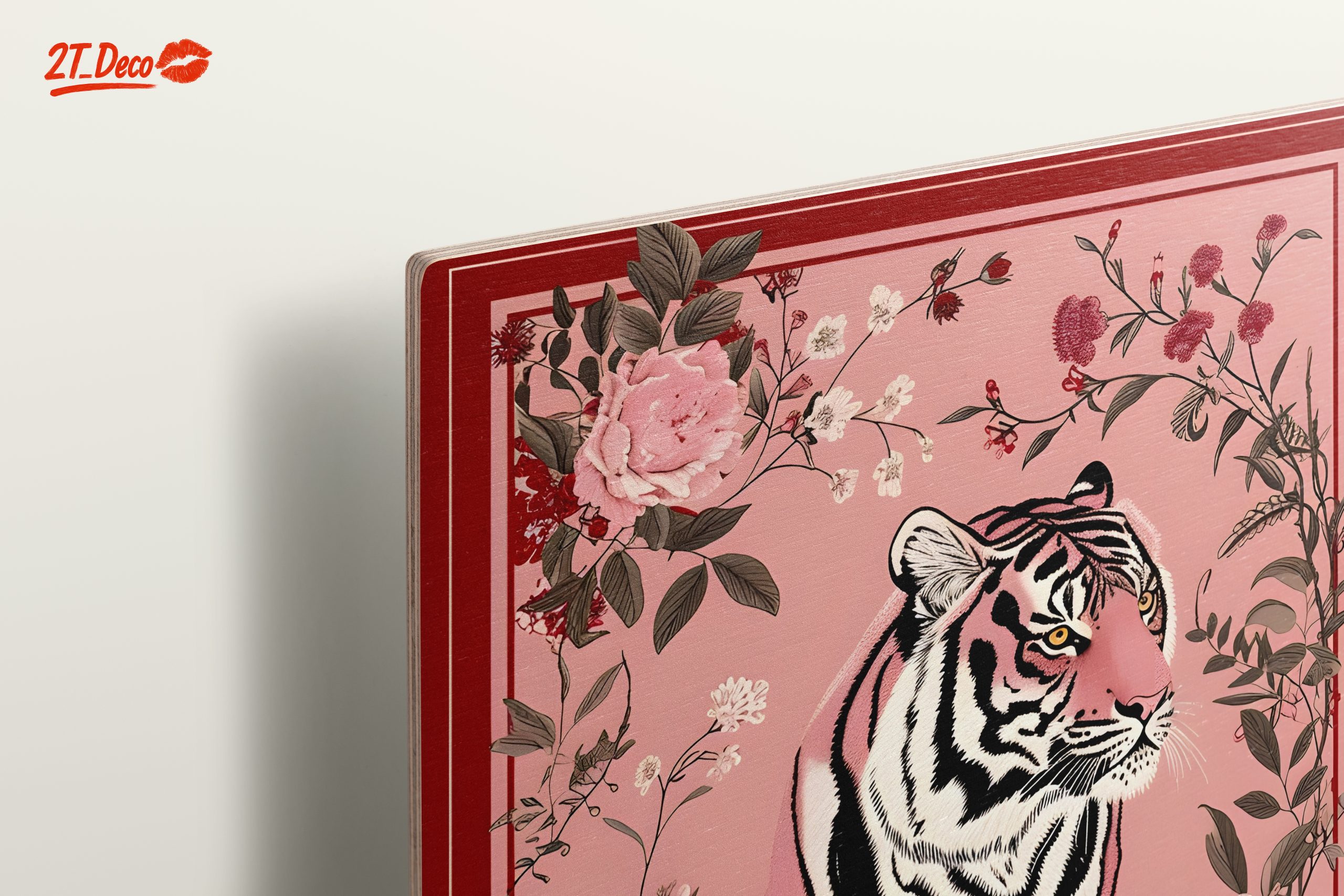 Stylized Tiger Among Floral Elements - Image 15