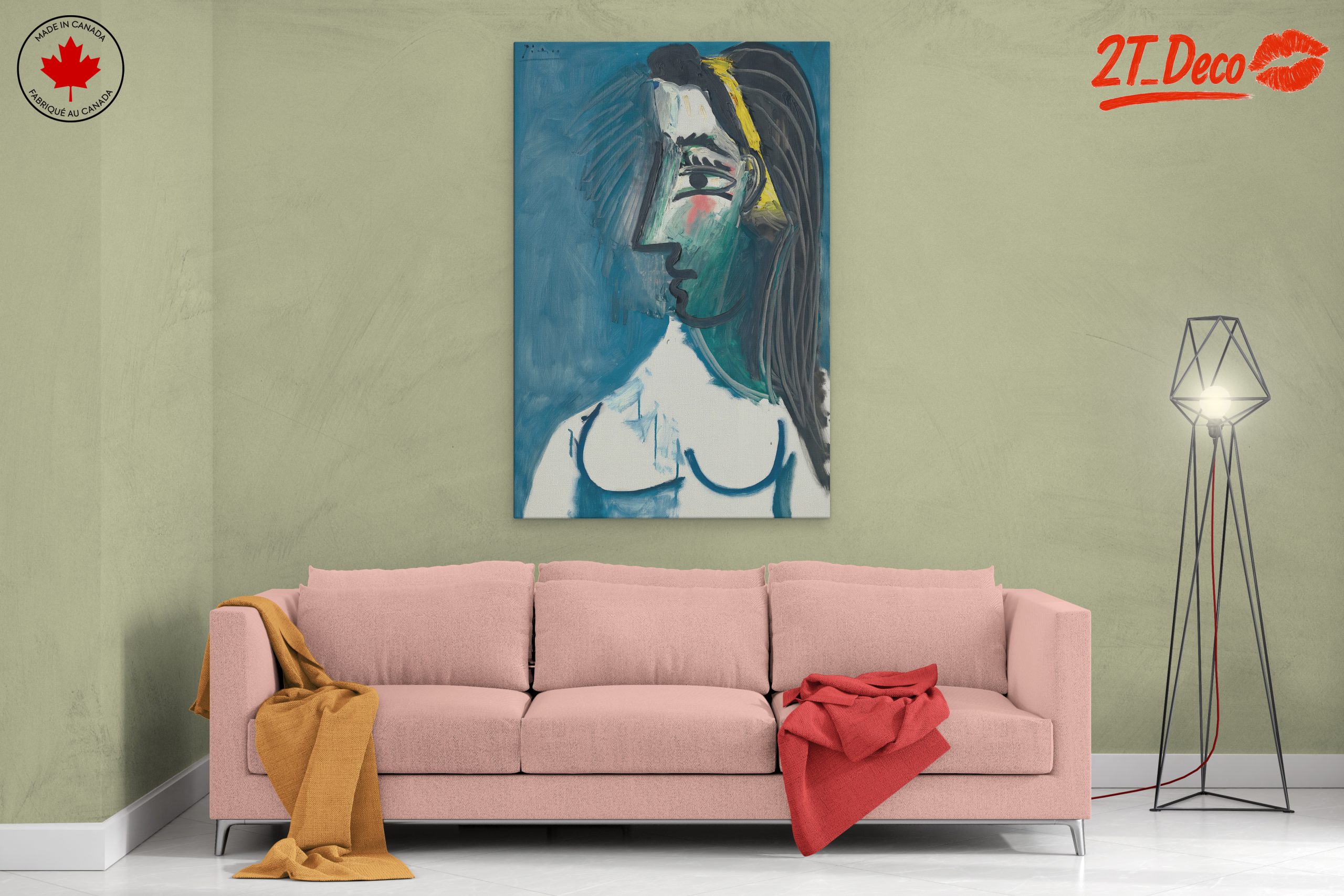Bold Abstract Figure with Colorful Elements - Image 2