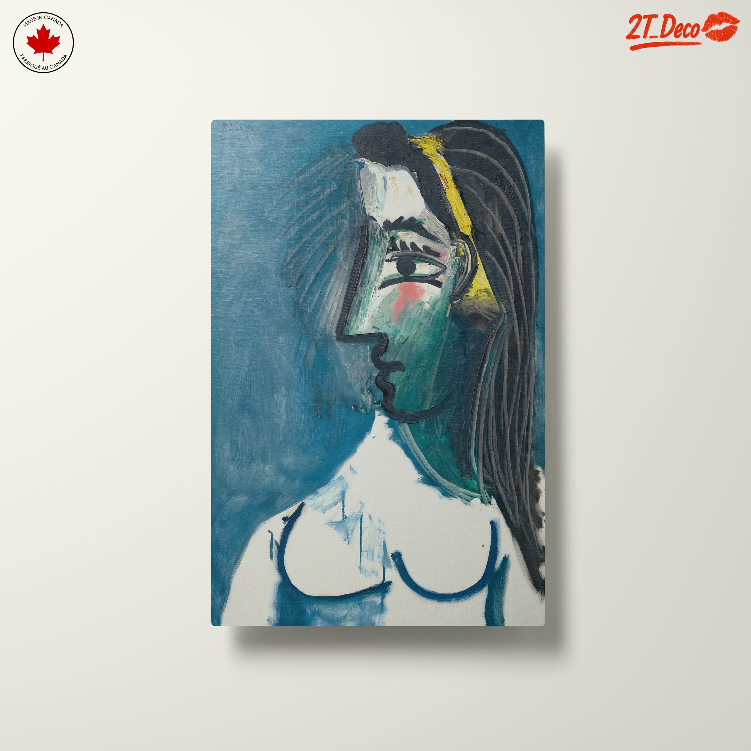 Bold Abstract Figure with Colorful Elements - Image 10