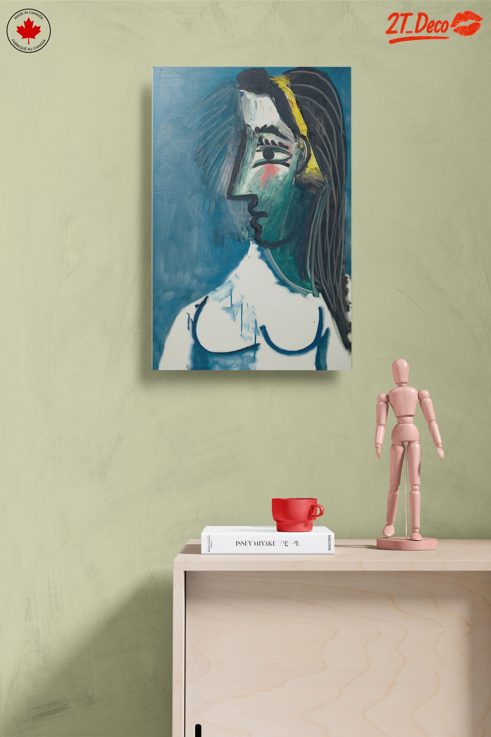 Bold Abstract Figure with Colorful Elements - Image 14