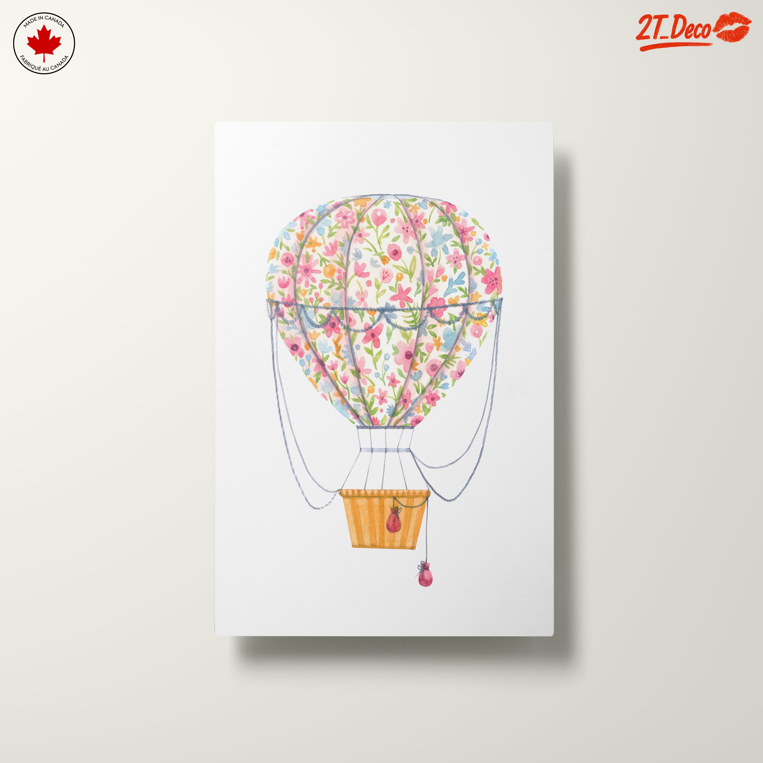 Whimsical Floral Hot Air Balloon Art - Image 10