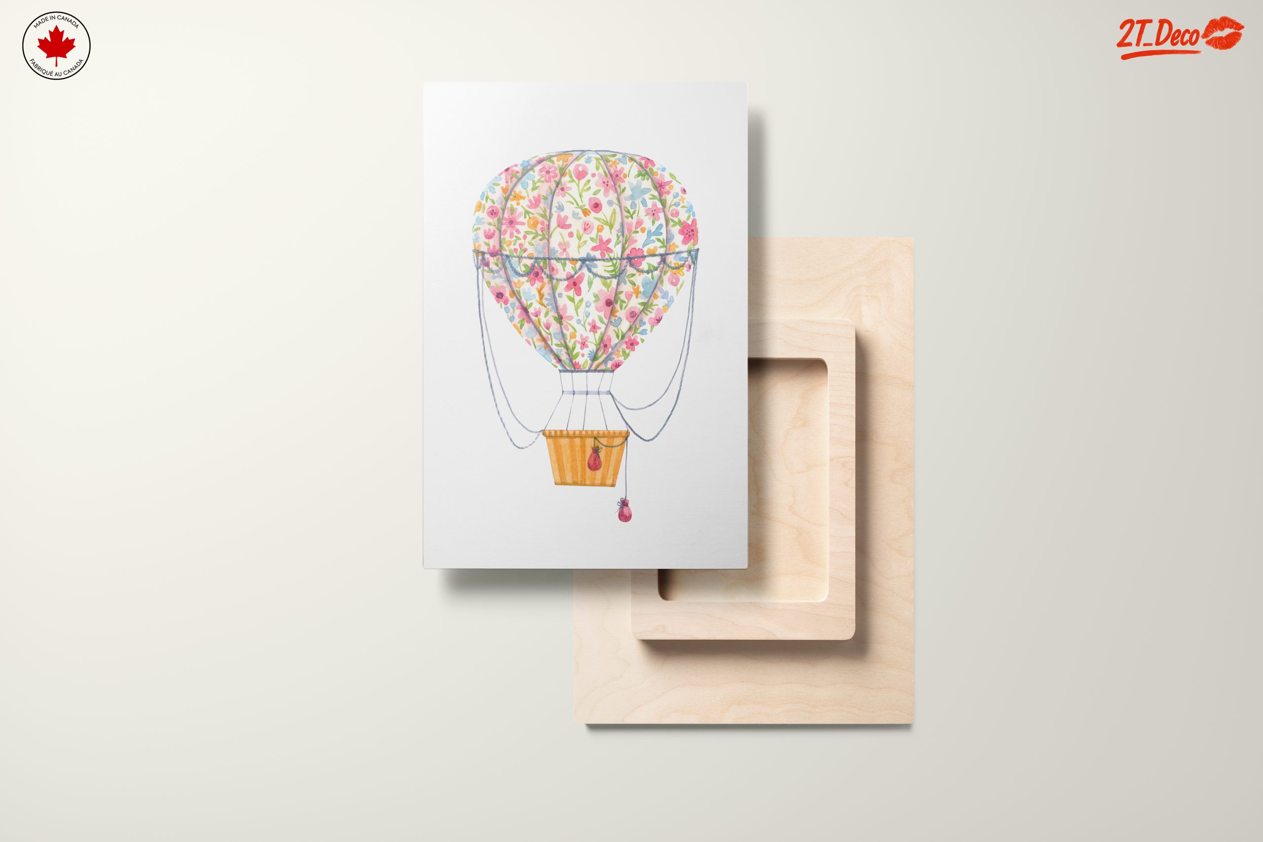 Whimsical Floral Hot Air Balloon Art - Image 11