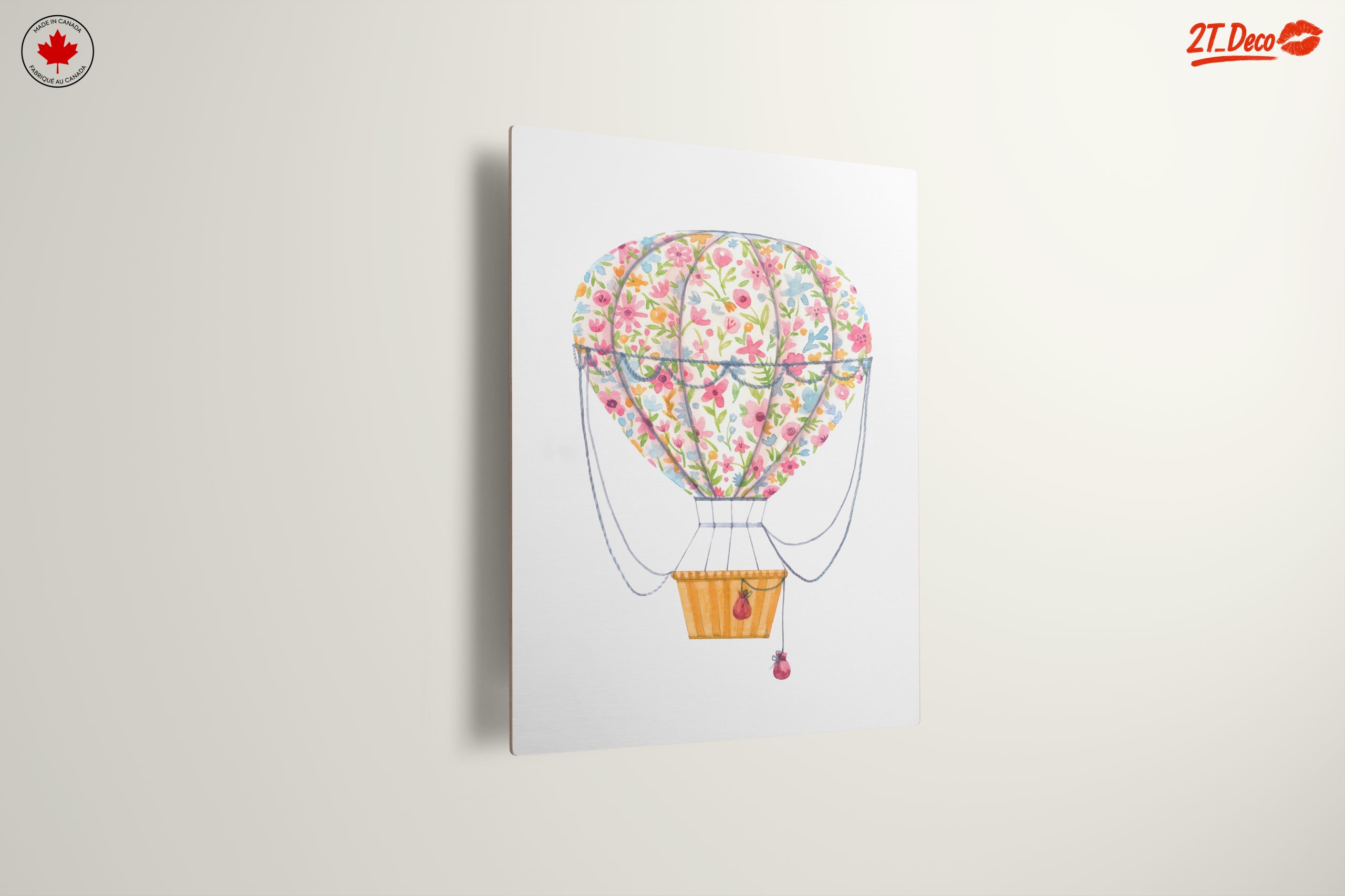 Whimsical Floral Hot Air Balloon Art - Image 13