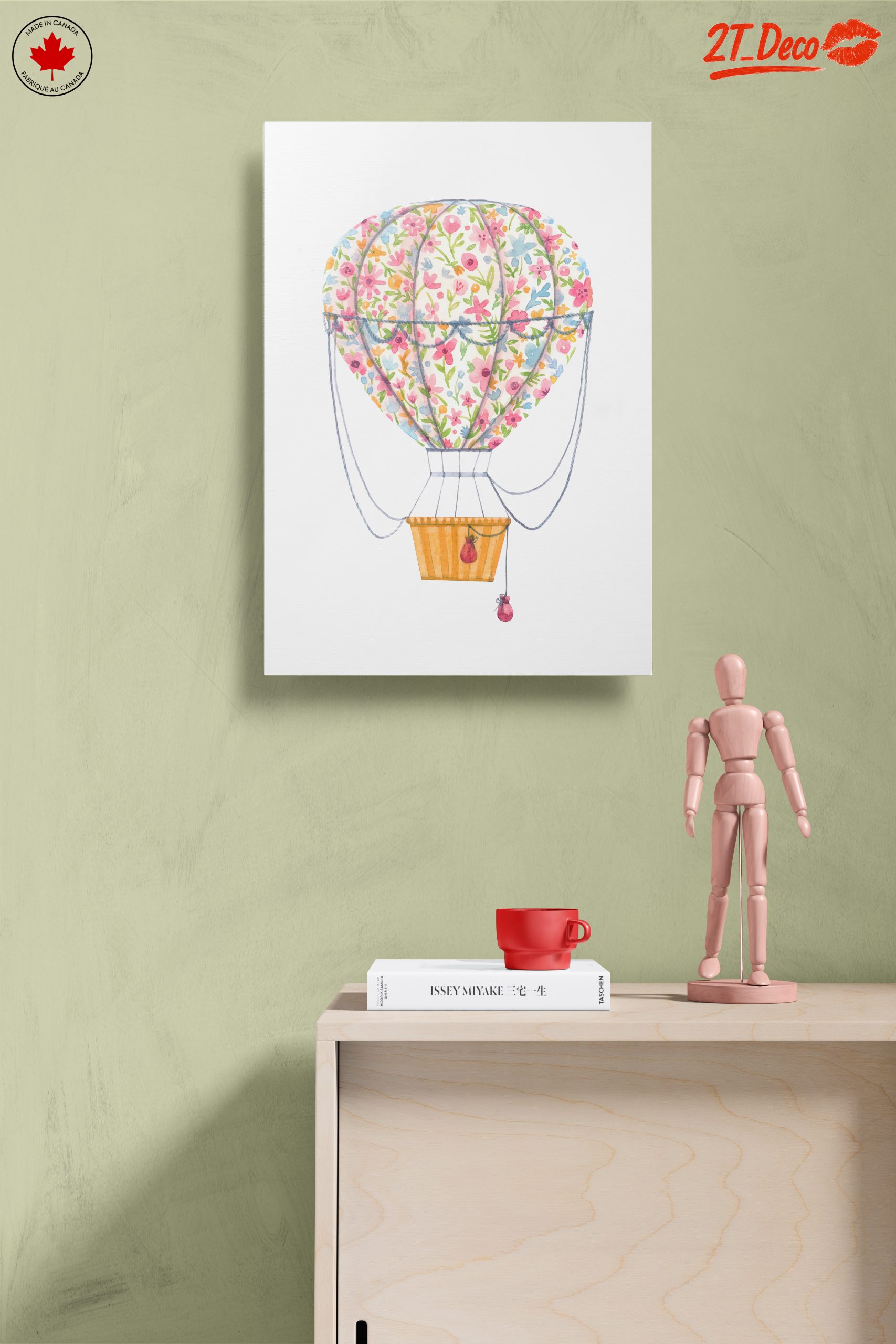 Whimsical Floral Hot Air Balloon Art - Image 14
