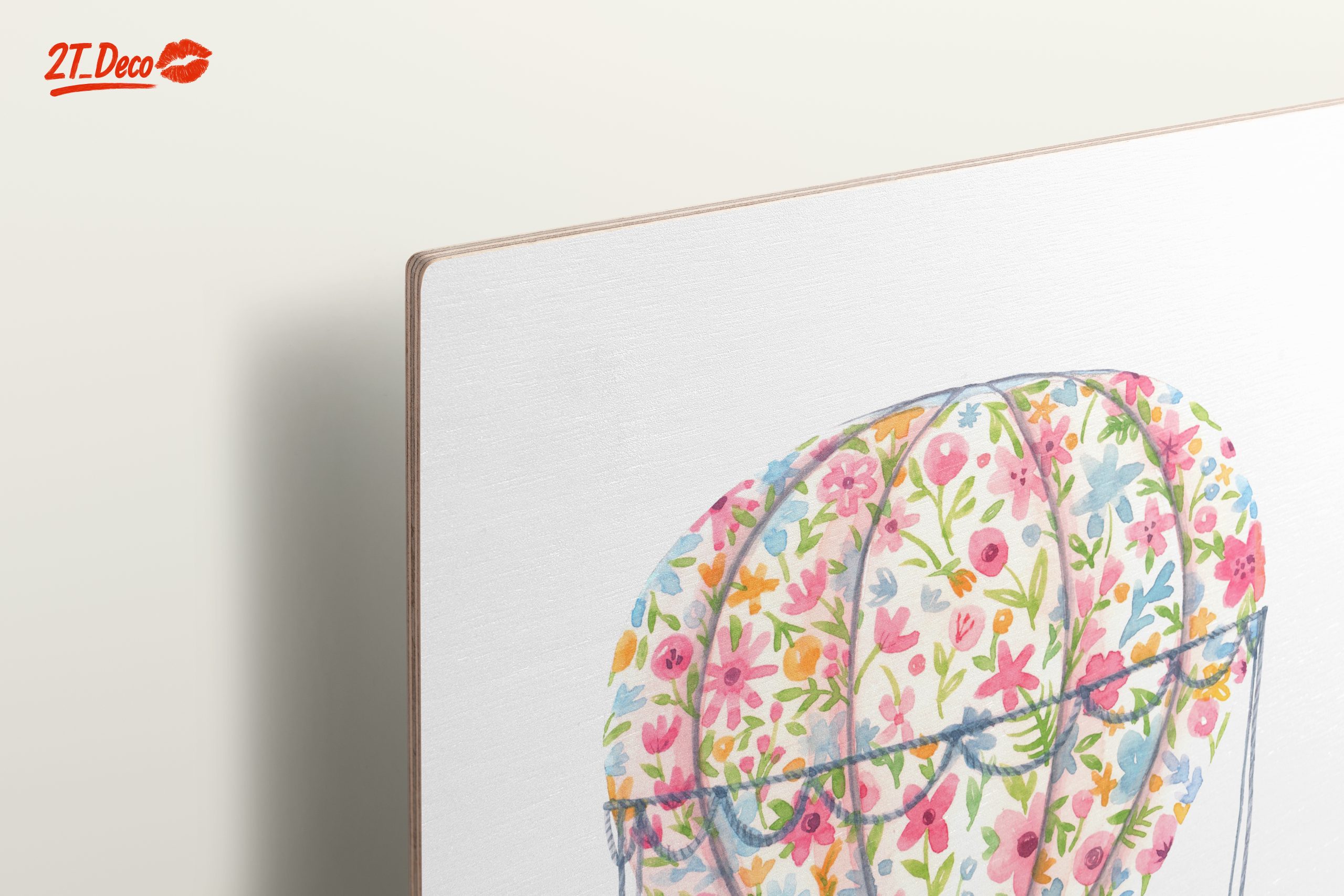 Whimsical Floral Hot Air Balloon Art - Image 15