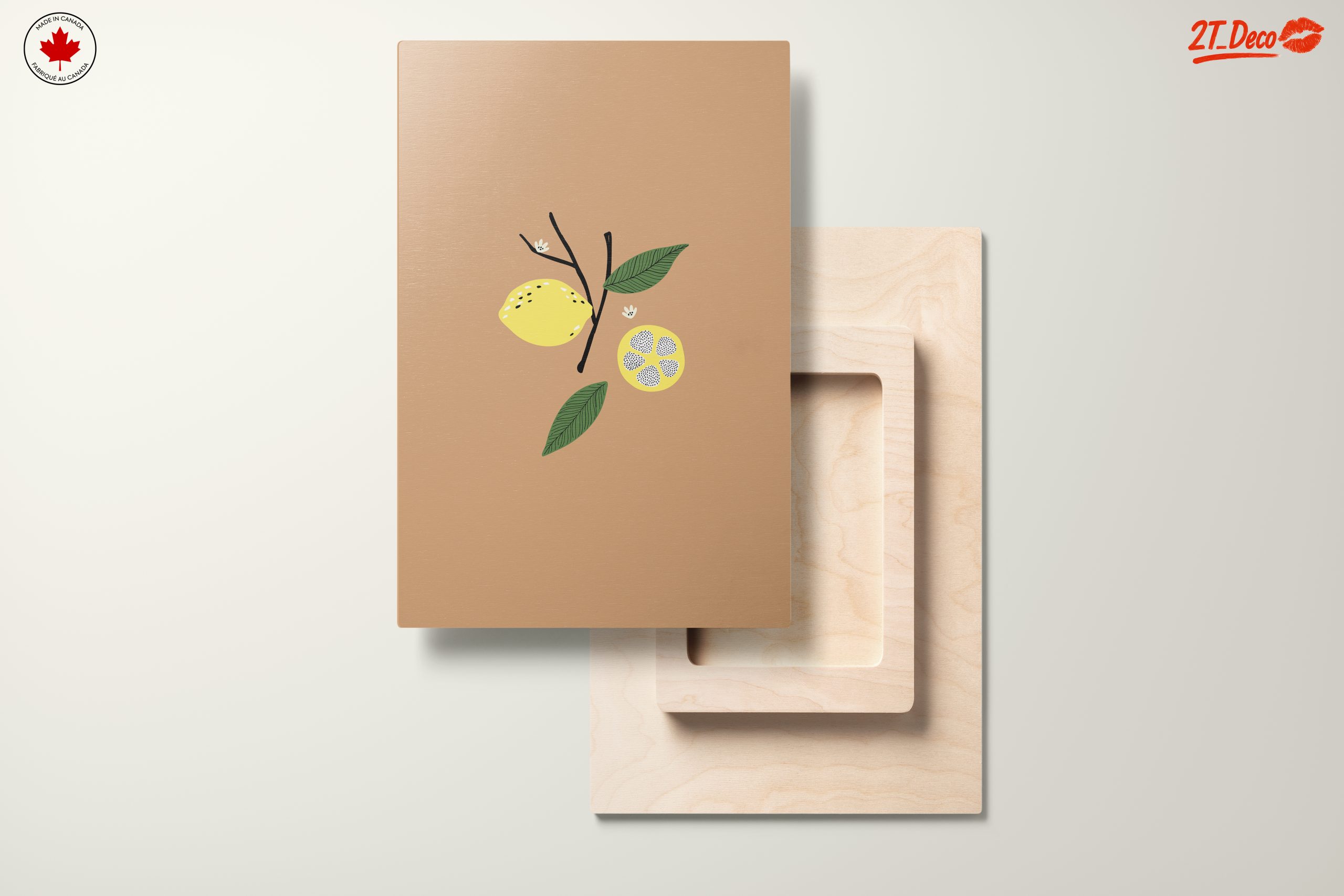 Stylized Lemons and Leaves Botanical Art - Image 11