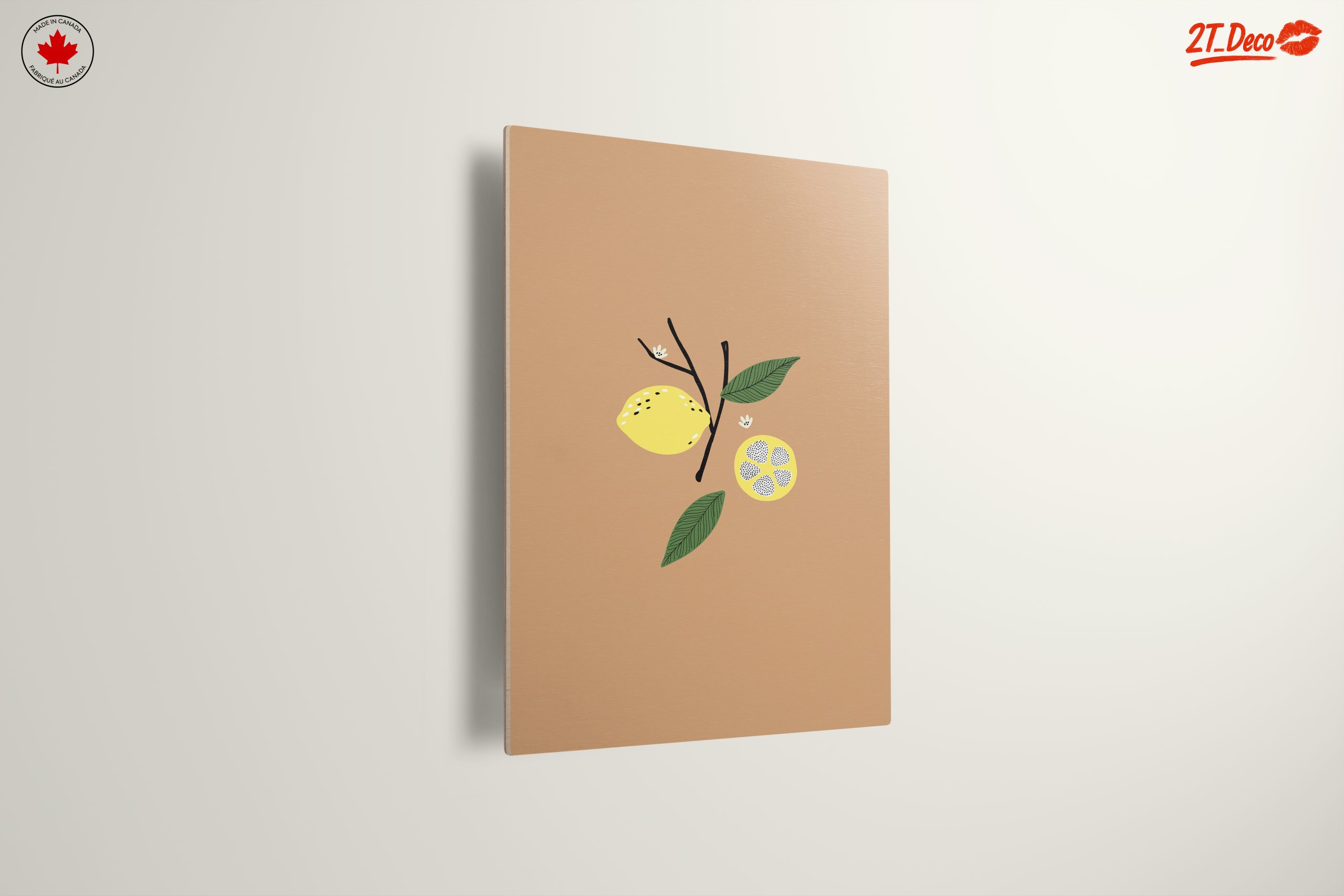 Stylized Lemons and Leaves Botanical Art - Image 13