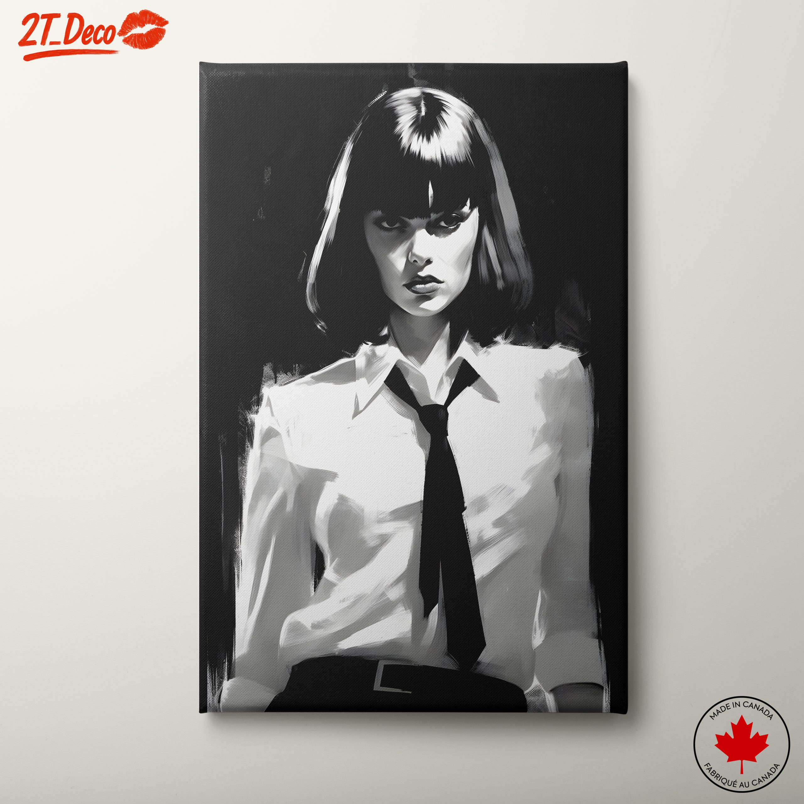 Striking Black and White Artistic Portrait