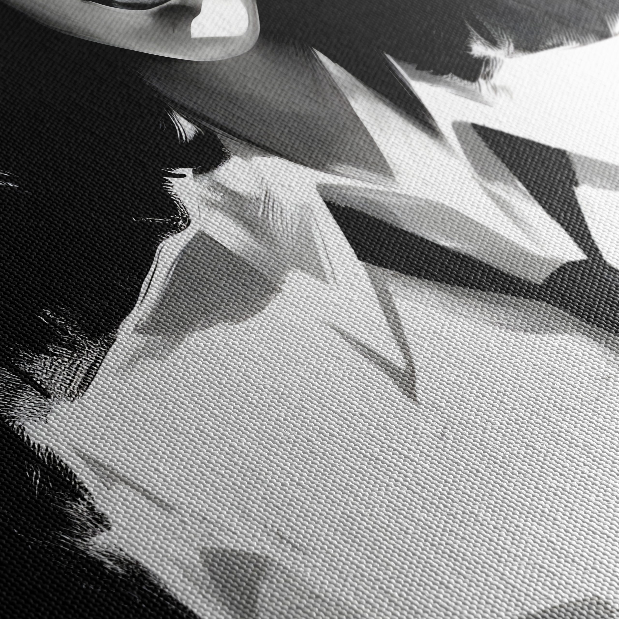 Striking Black and White Artistic Portrait - Image 5