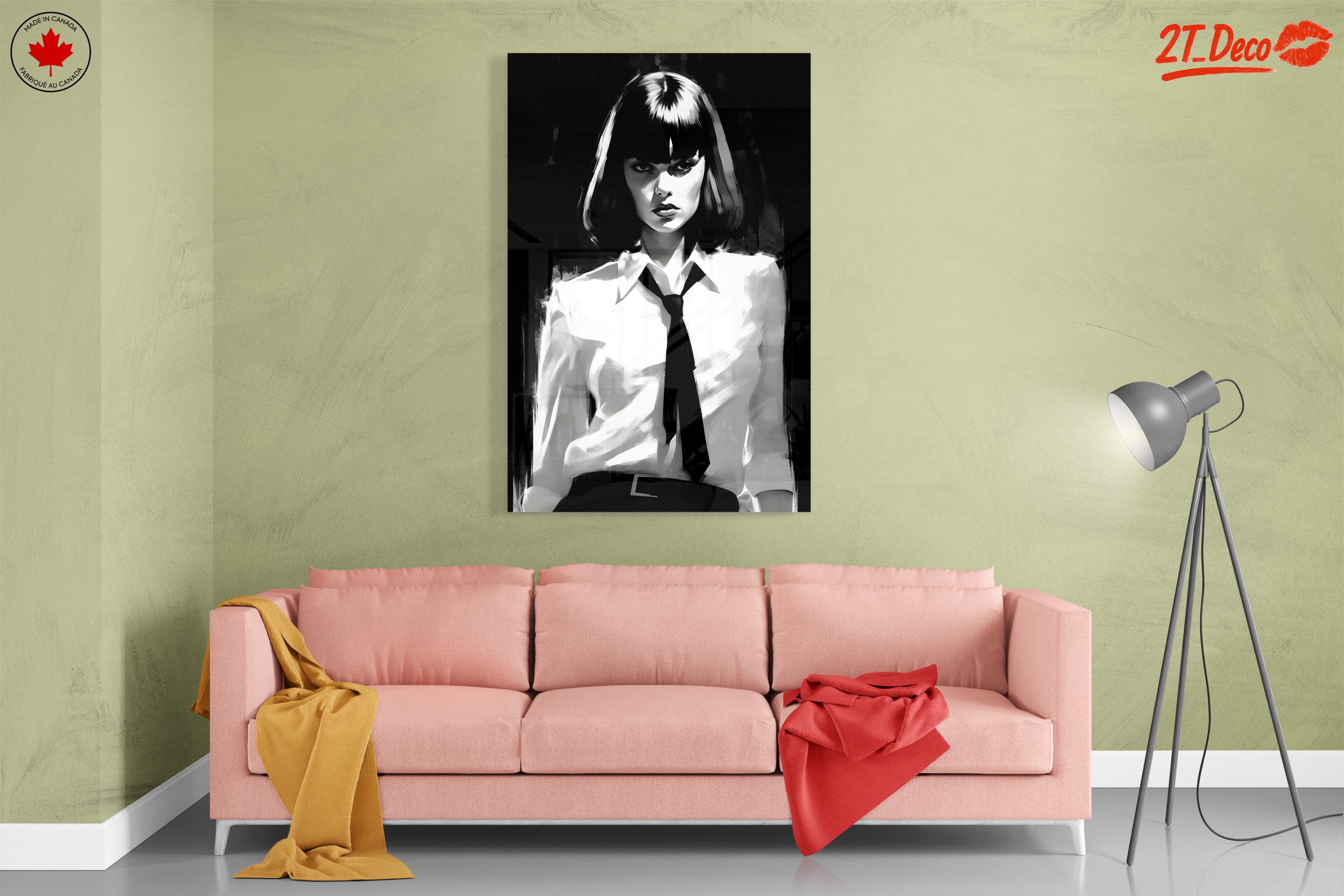 Striking Black and White Artistic Portrait - Image 7