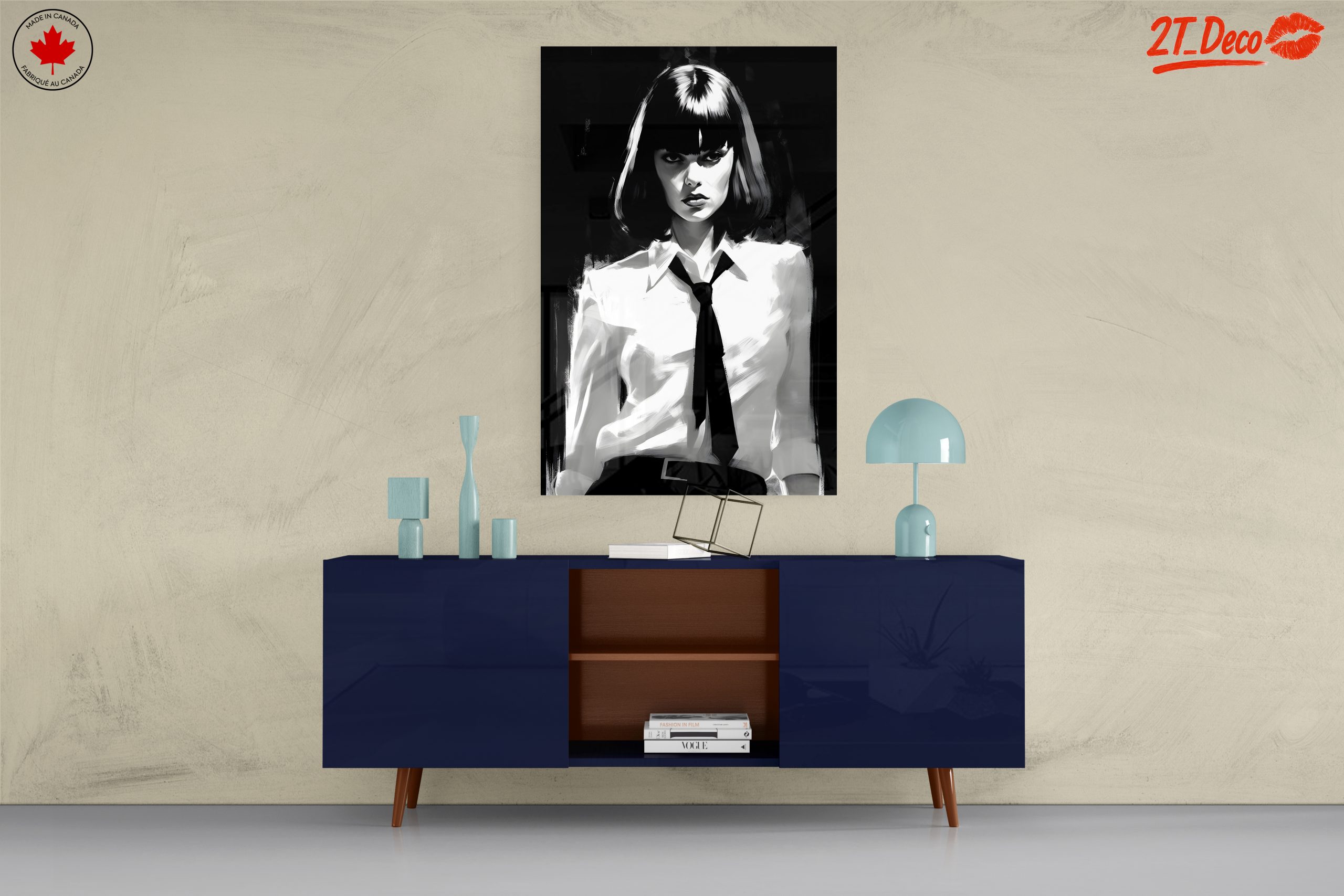 Striking Black and White Artistic Portrait - Image 8