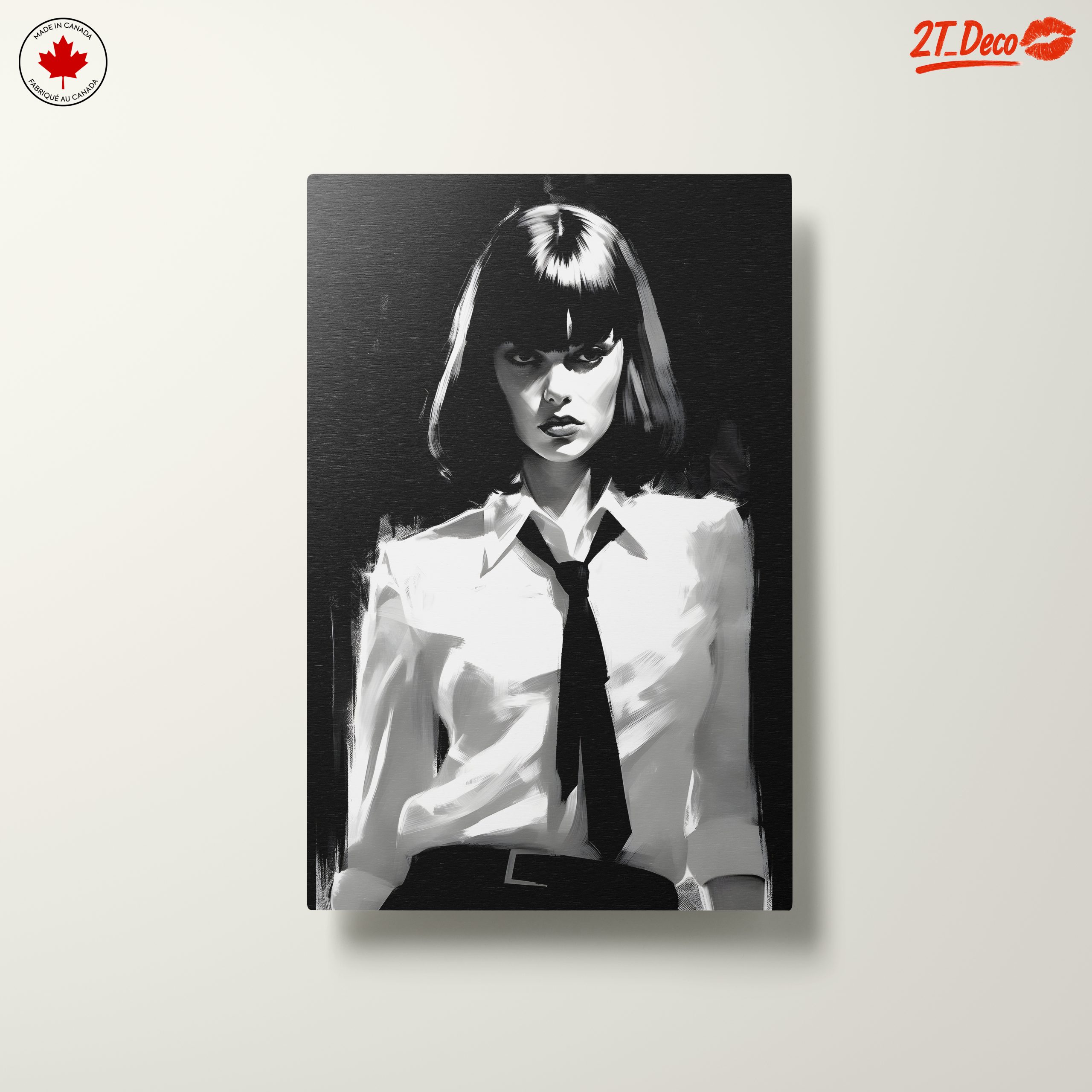Striking Black and White Artistic Portrait - Image 10