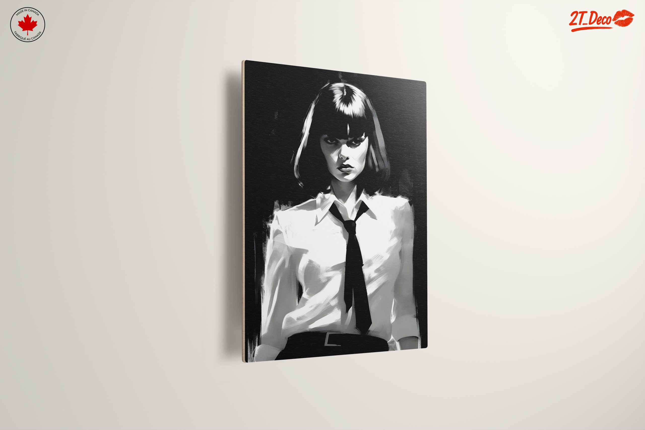 Striking Black and White Artistic Portrait - Image 13
