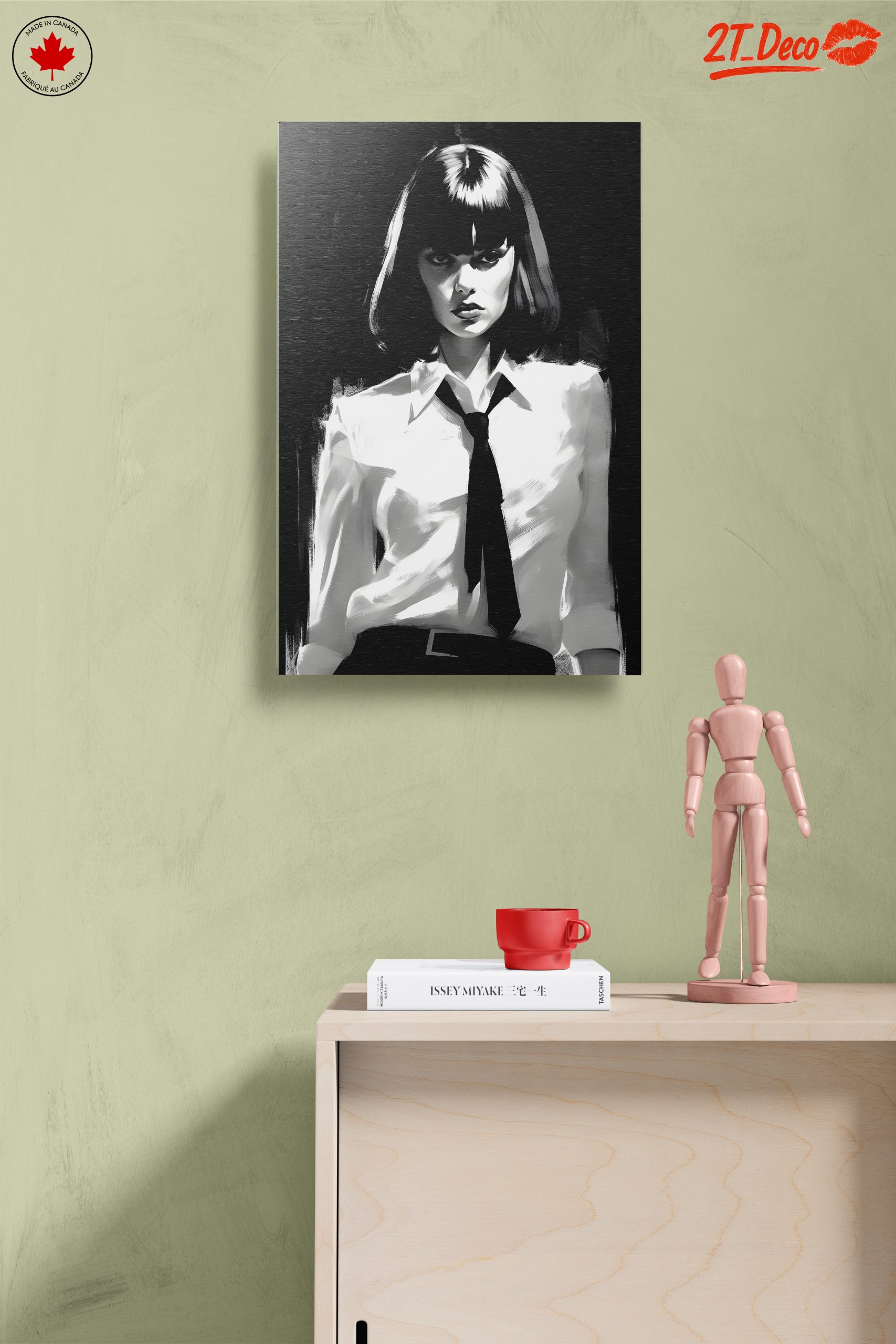 Striking Black and White Artistic Portrait - Image 14