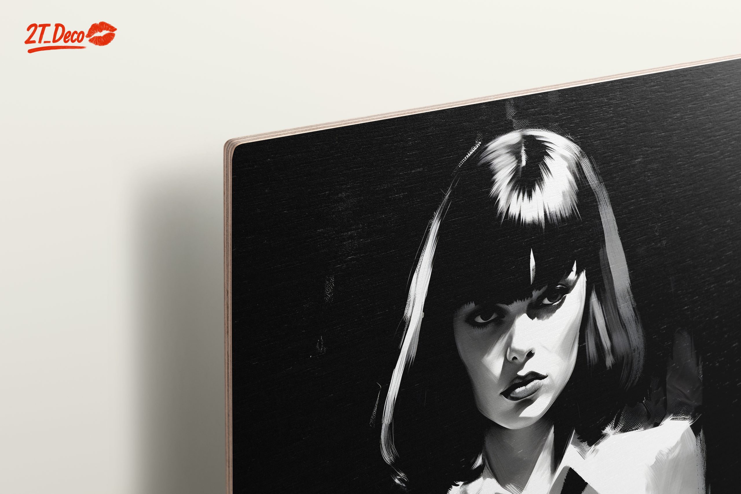 Striking Black and White Artistic Portrait - Image 15