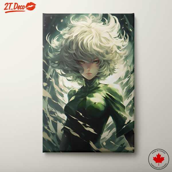 Vibrant Dynamic Character in Ethereal Design