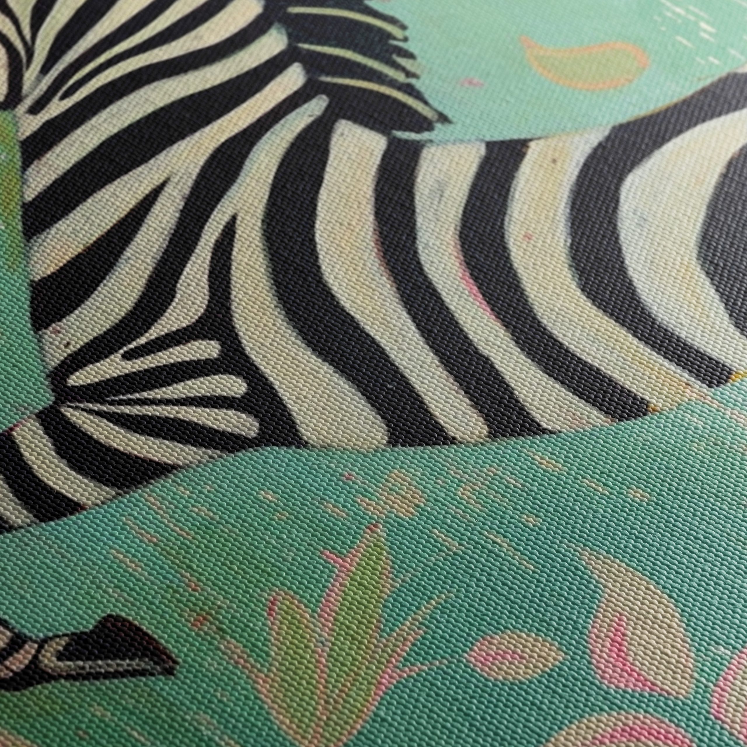 Playful Zebra Among Flowers - Image 5