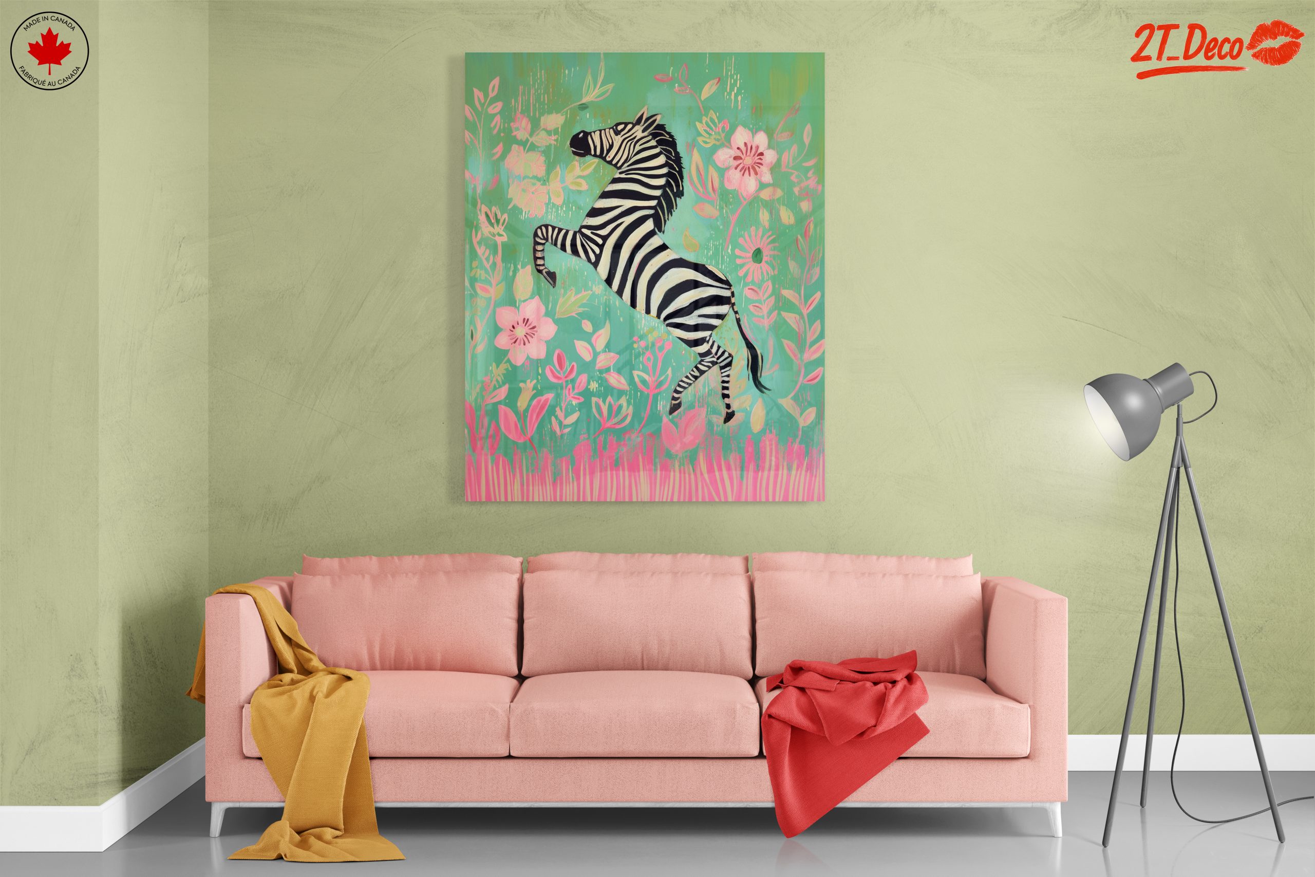 Playful Zebra Among Flowers - Image 7