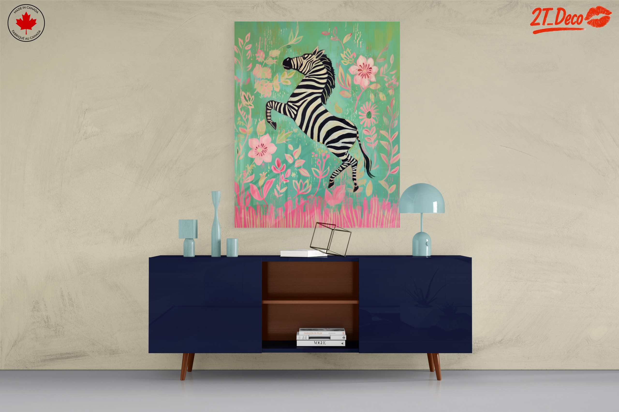 Playful Zebra Among Flowers - Image 8