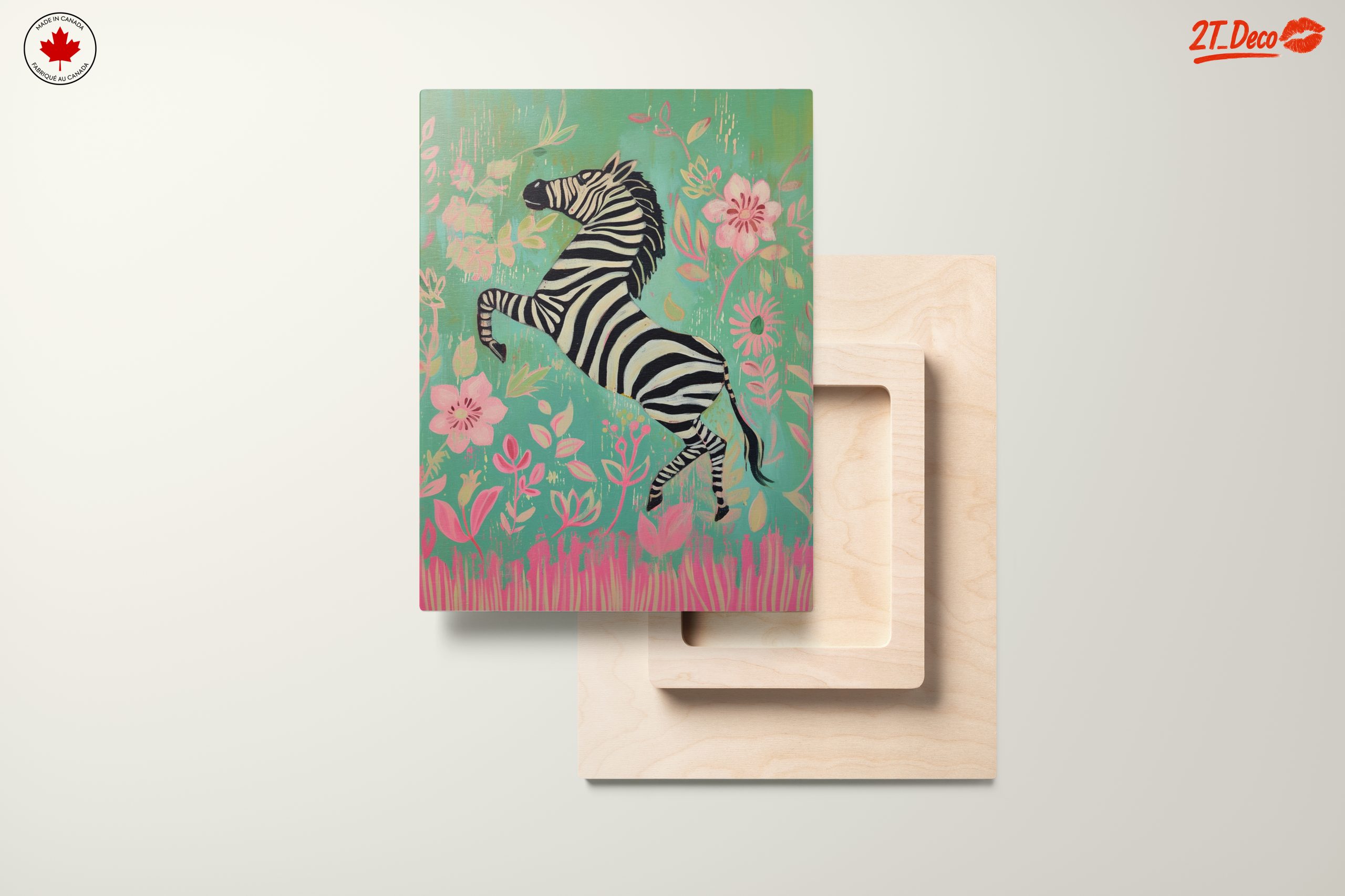 Playful Zebra Among Flowers - Image 11