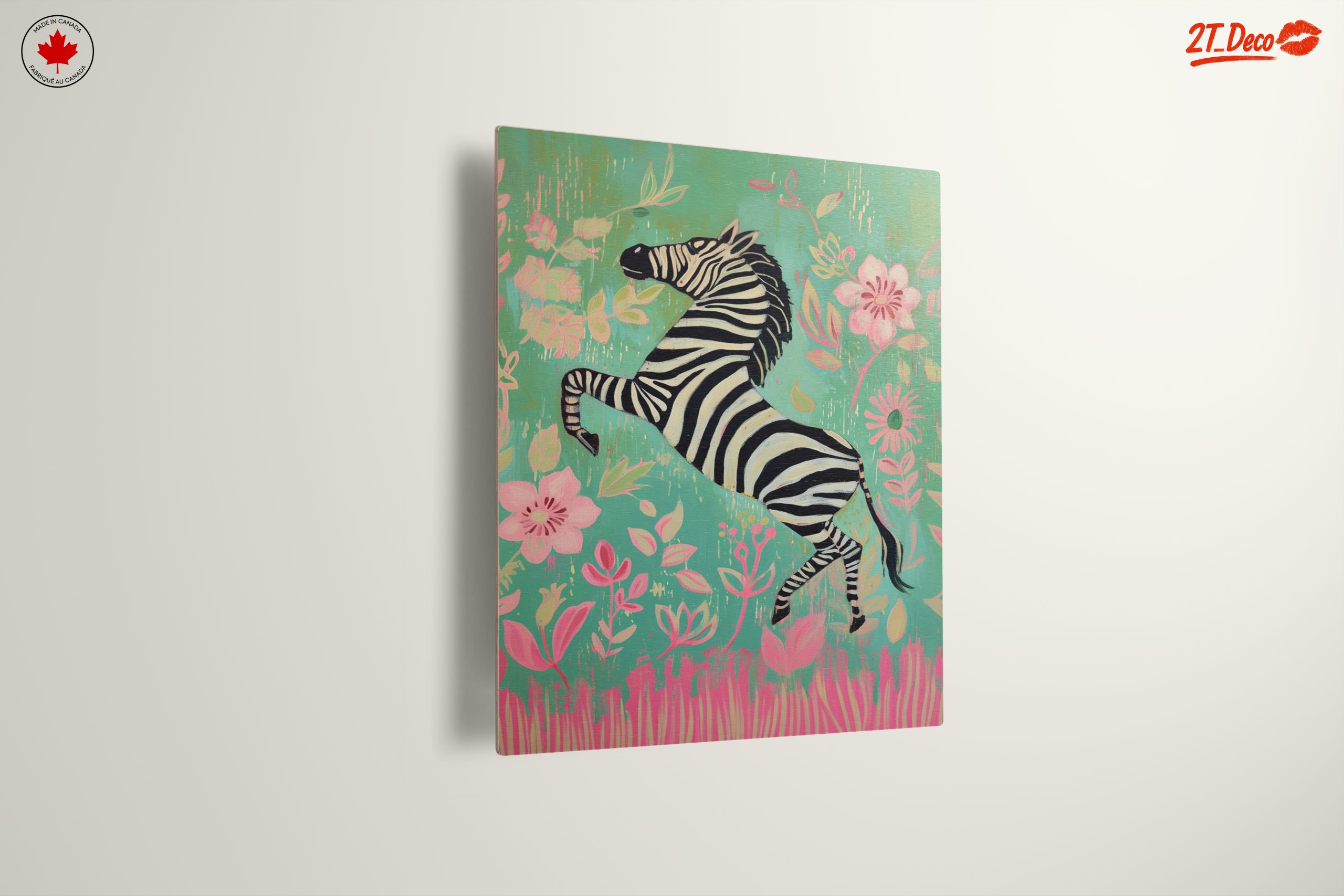 Playful Zebra Among Flowers - Image 13