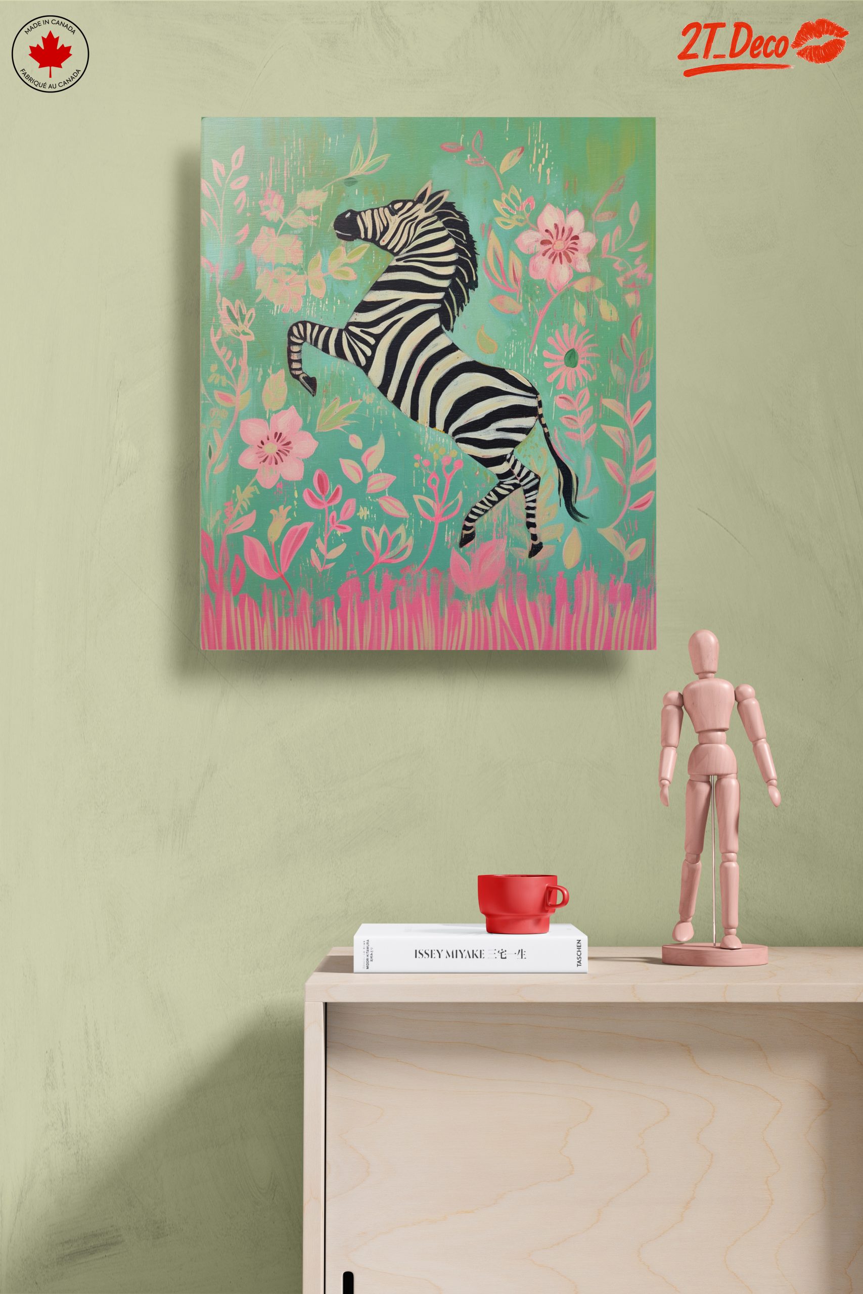 Playful Zebra Among Flowers - Image 14