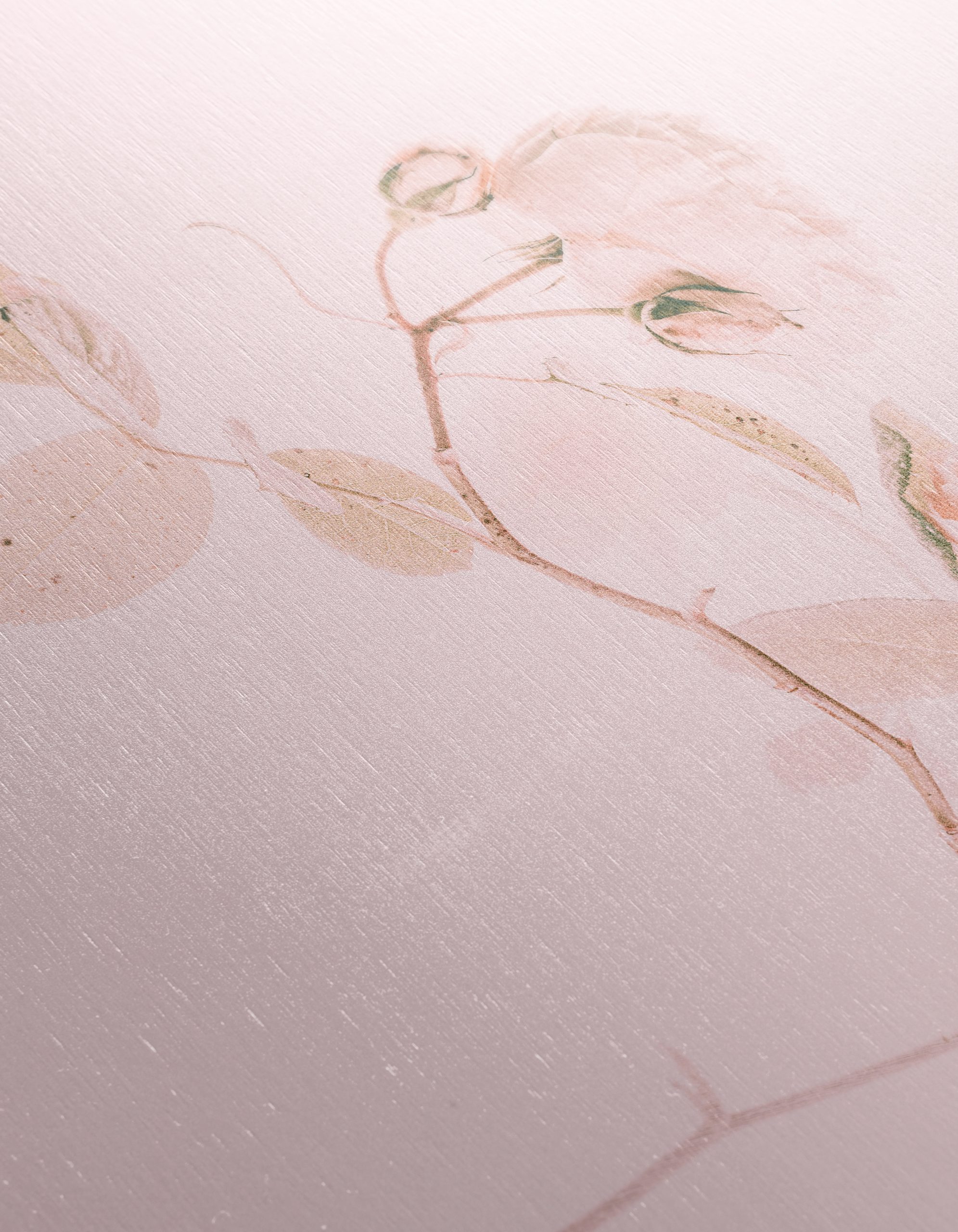 Delicate Floral Artwork in Soft Pink Tones - Image 12