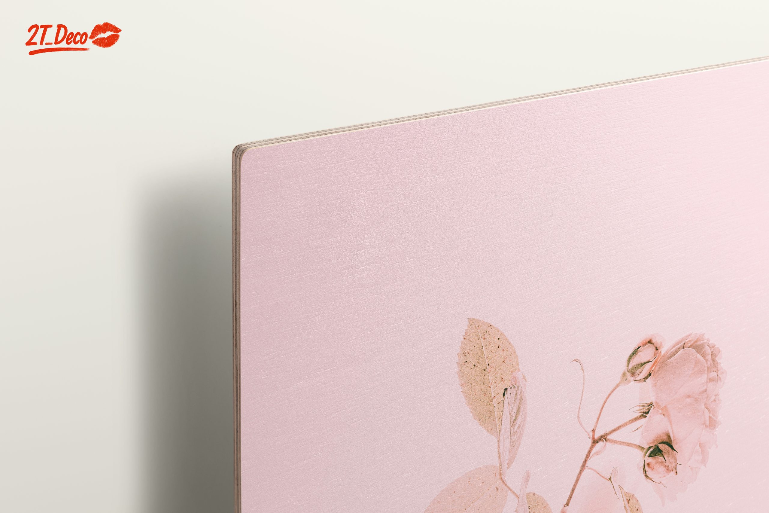 Delicate Floral Artwork in Soft Pink Tones - Image 15