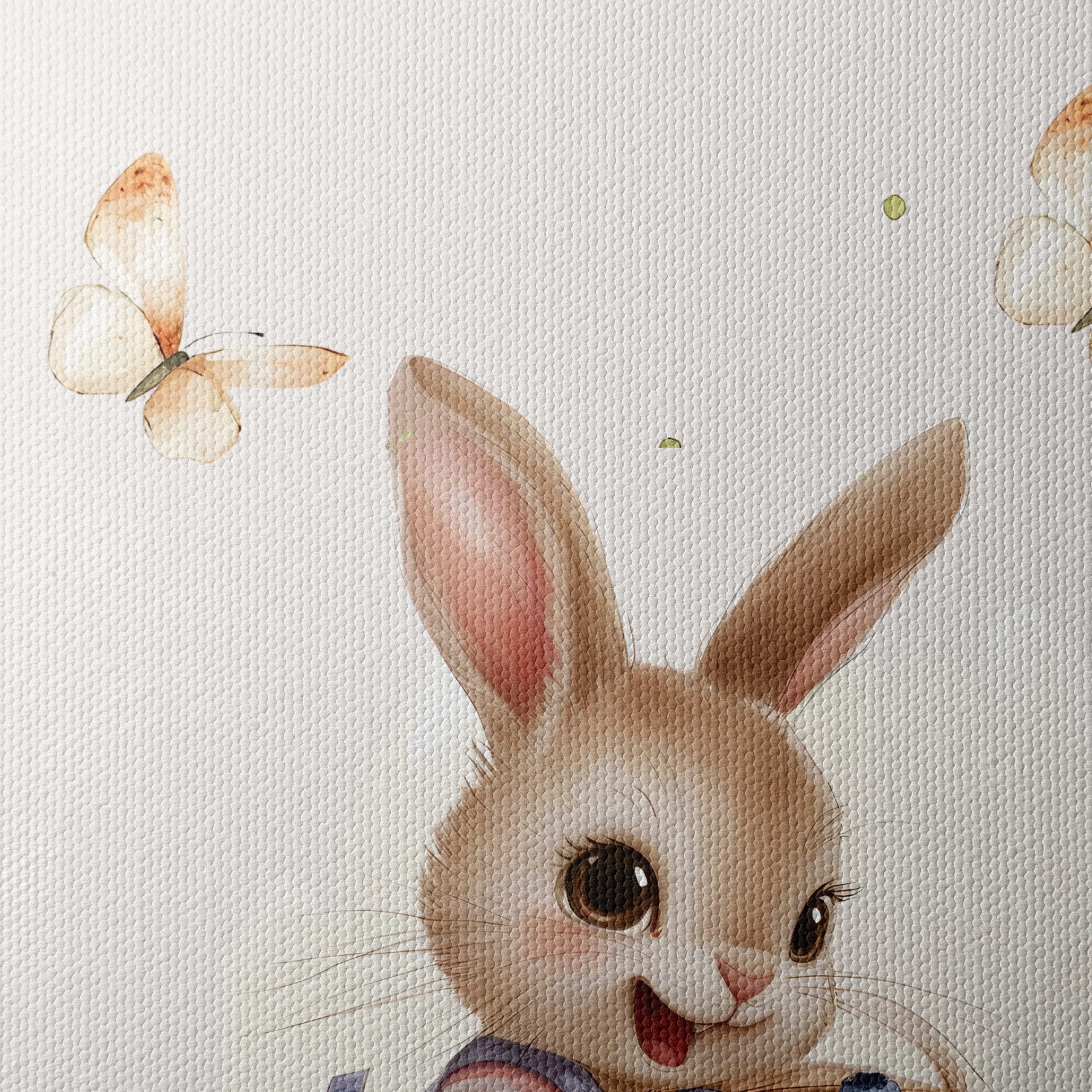 Adorable Whimsical Bunny with Butterflies - Image 4