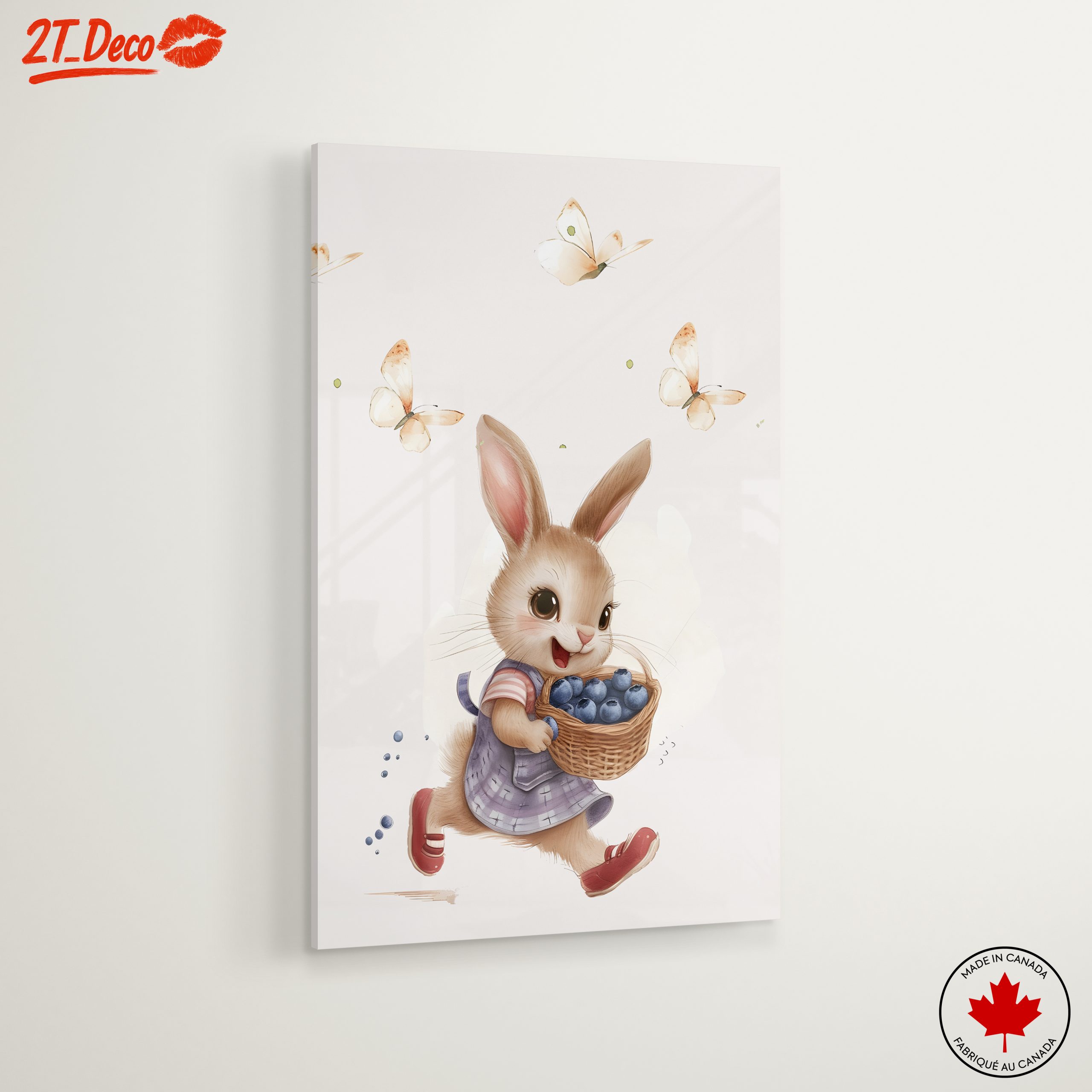 Adorable Whimsical Bunny with Butterflies - Image 6