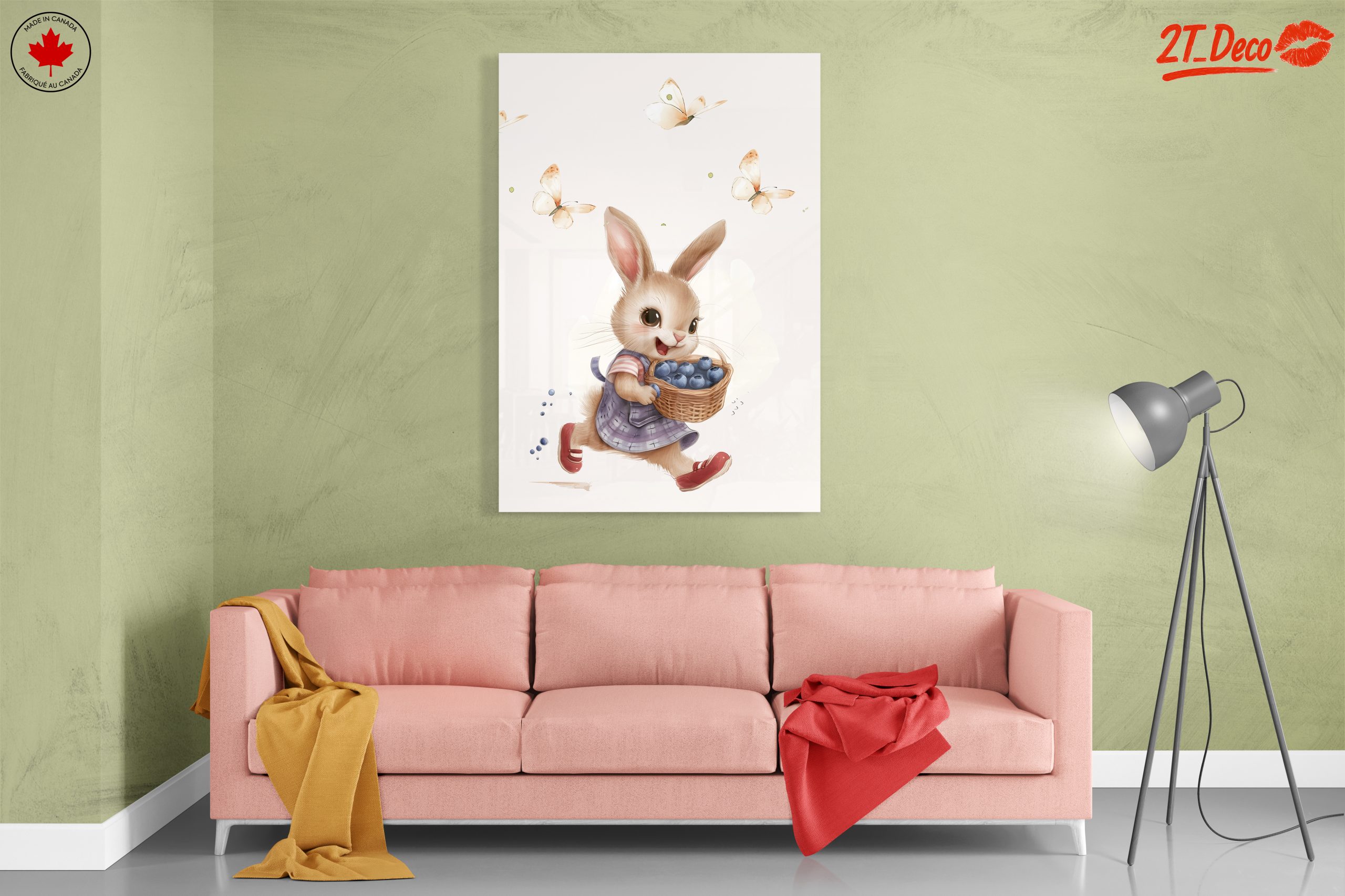 Adorable Whimsical Bunny with Butterflies - Image 7